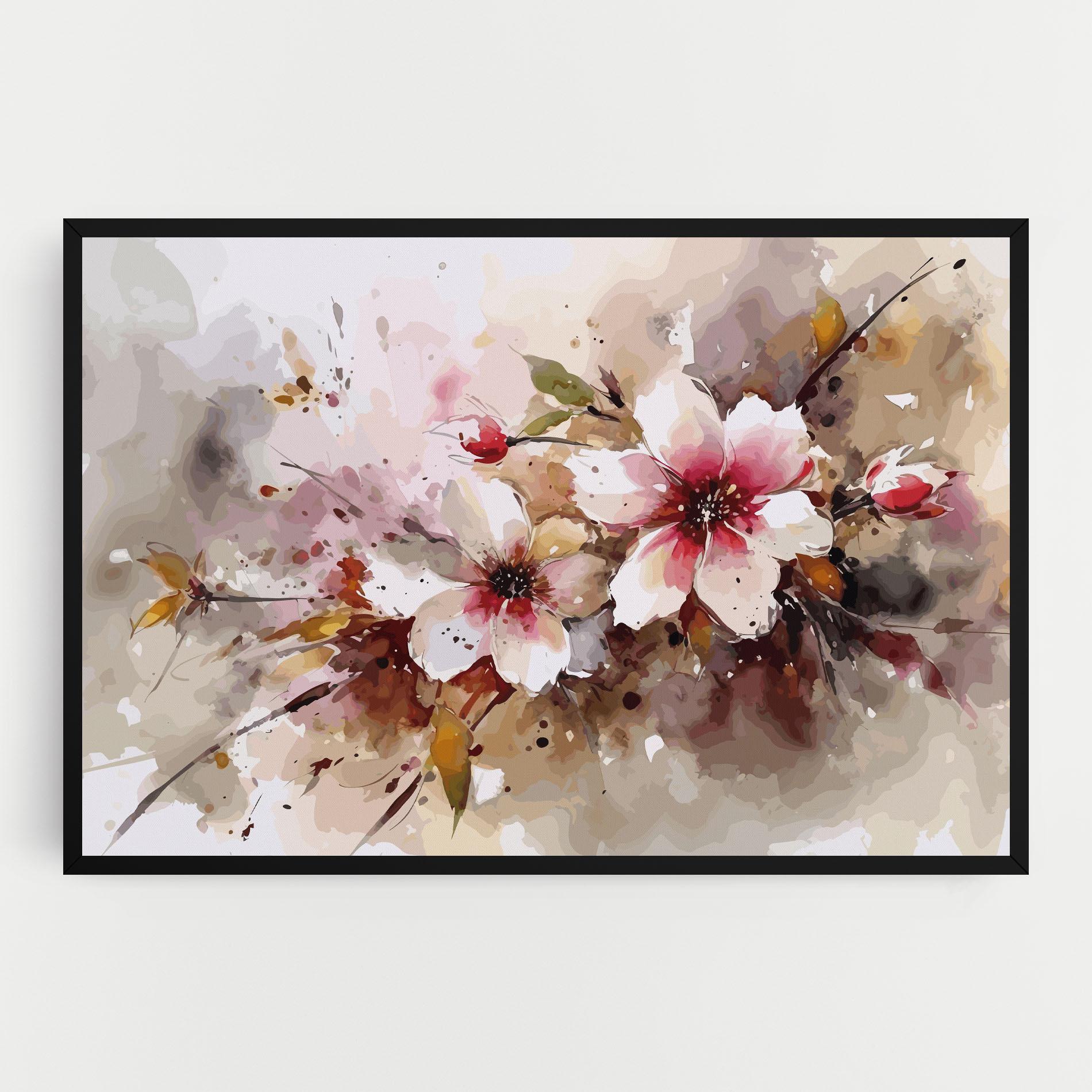 Tablou Canvas Beautiful Cherry Flower mockup 0