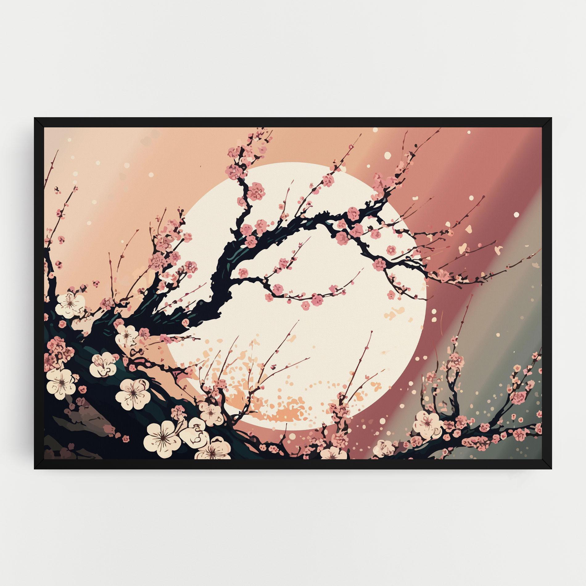 Tablou Canvas Blossom Full Moon mockup 0