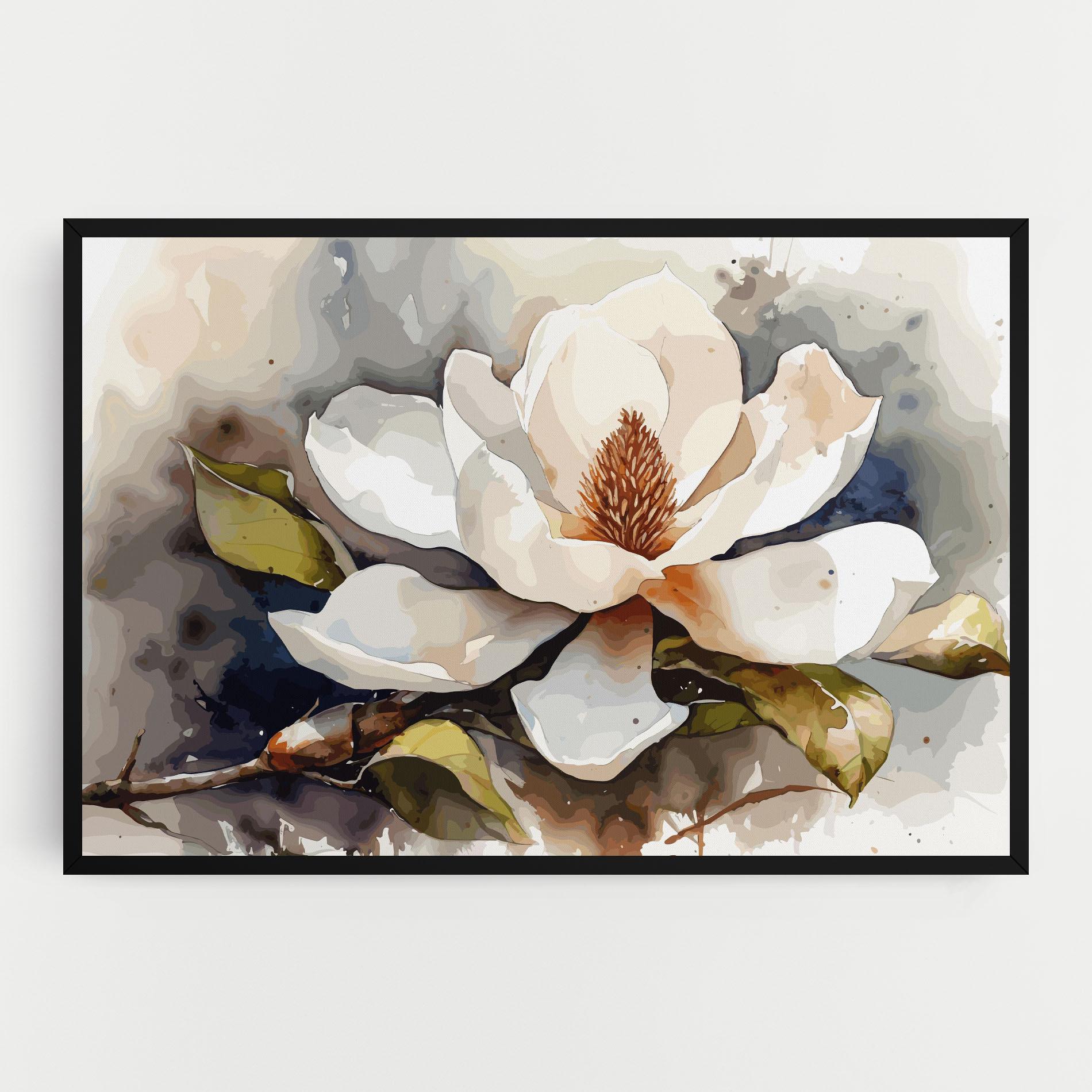 Tablou Canvas Cream Nature Flower mockup 0