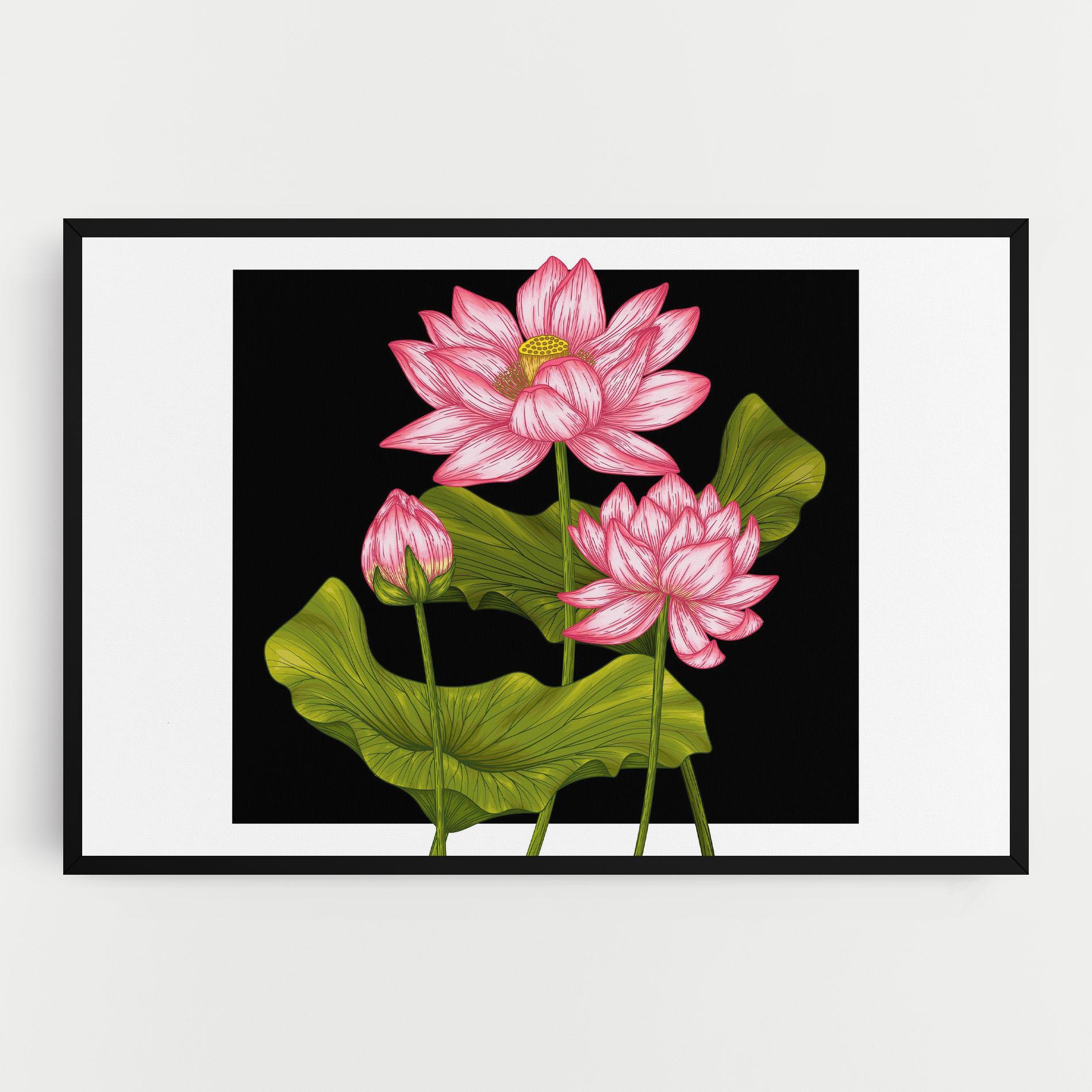 Tablou Canvas Feng Shui Flower mockup 0