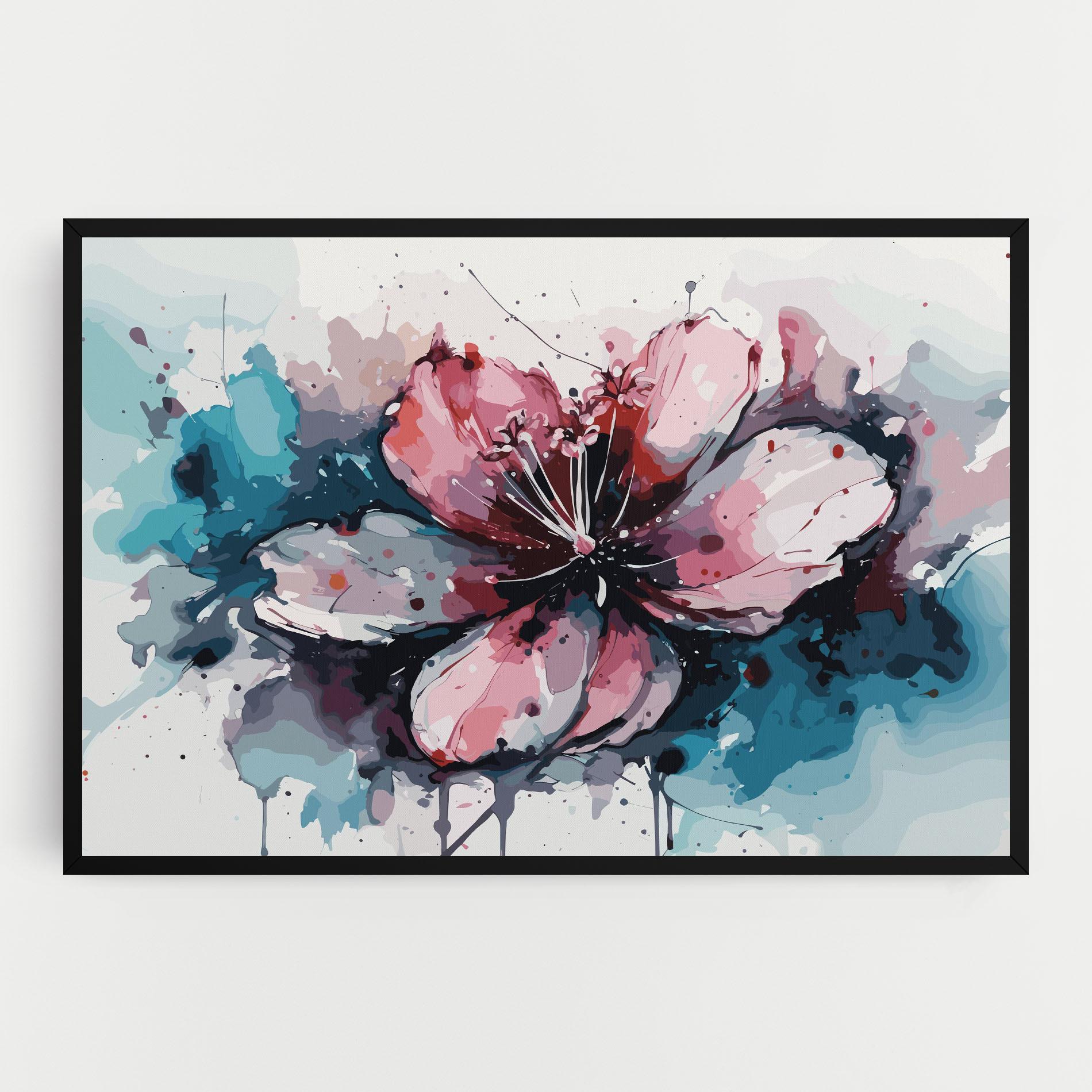 Tablou Canvas Pink Blue Nature mockup 0