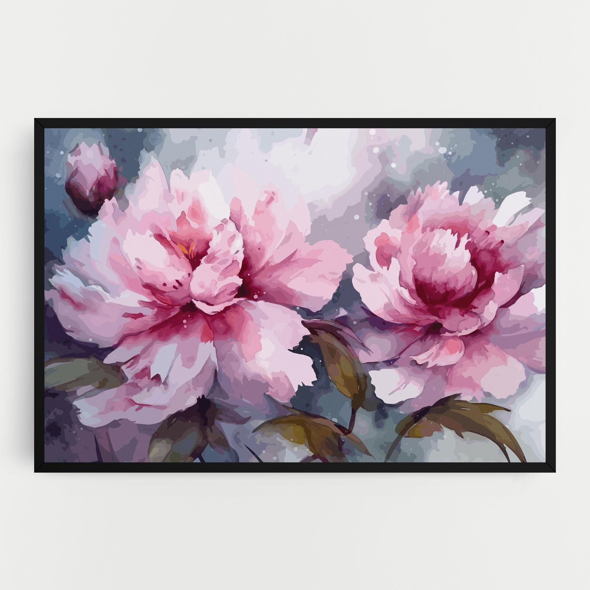 Tablou Canvas Pink Nature Flower mockup 0