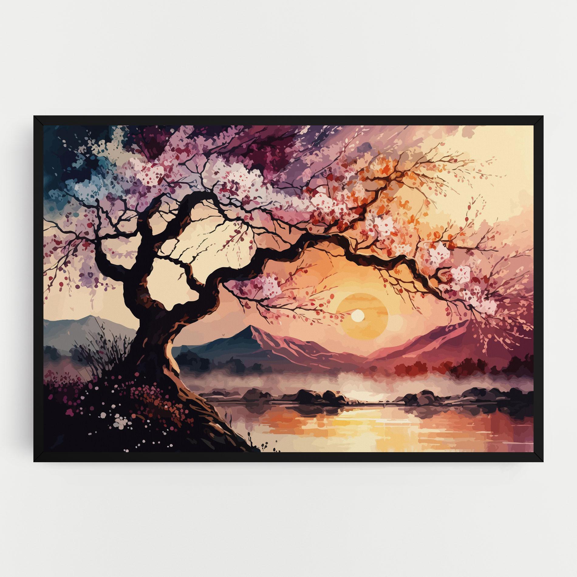 Tablou Canvas Pink Tree Nature mockup 0