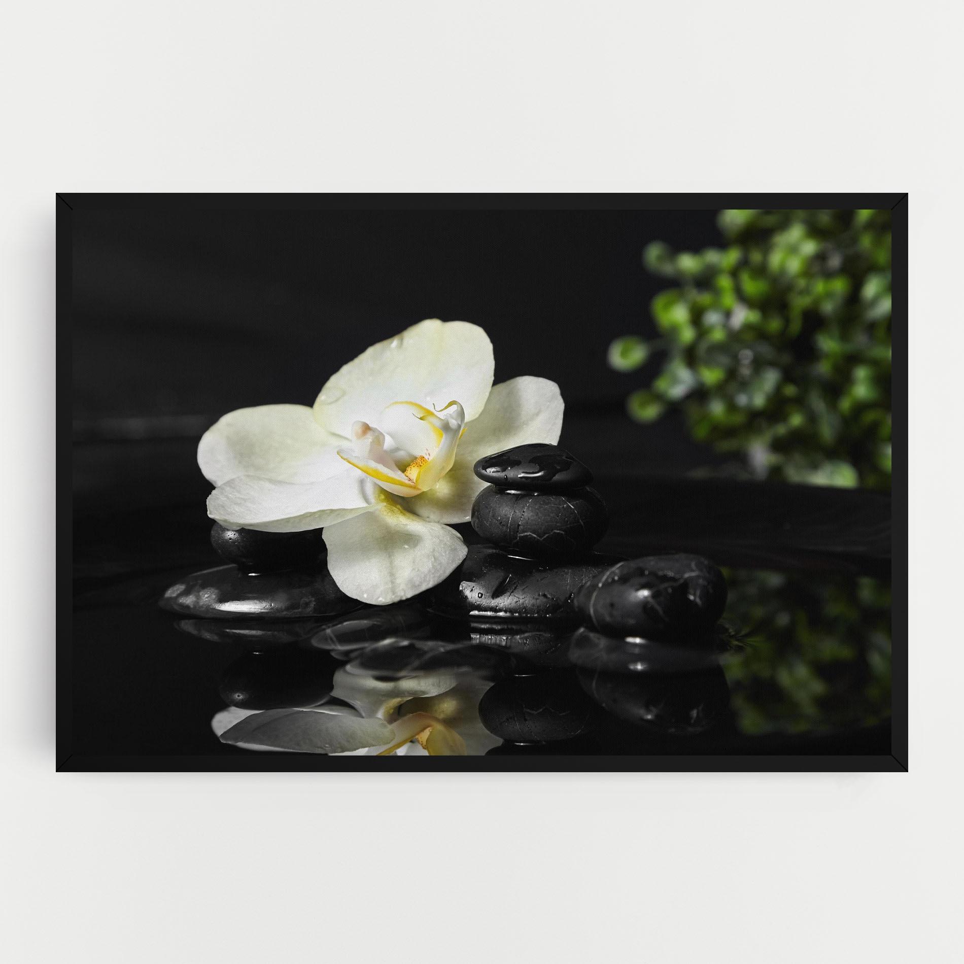 Tablou Canvas White Spa Flower mockup 0