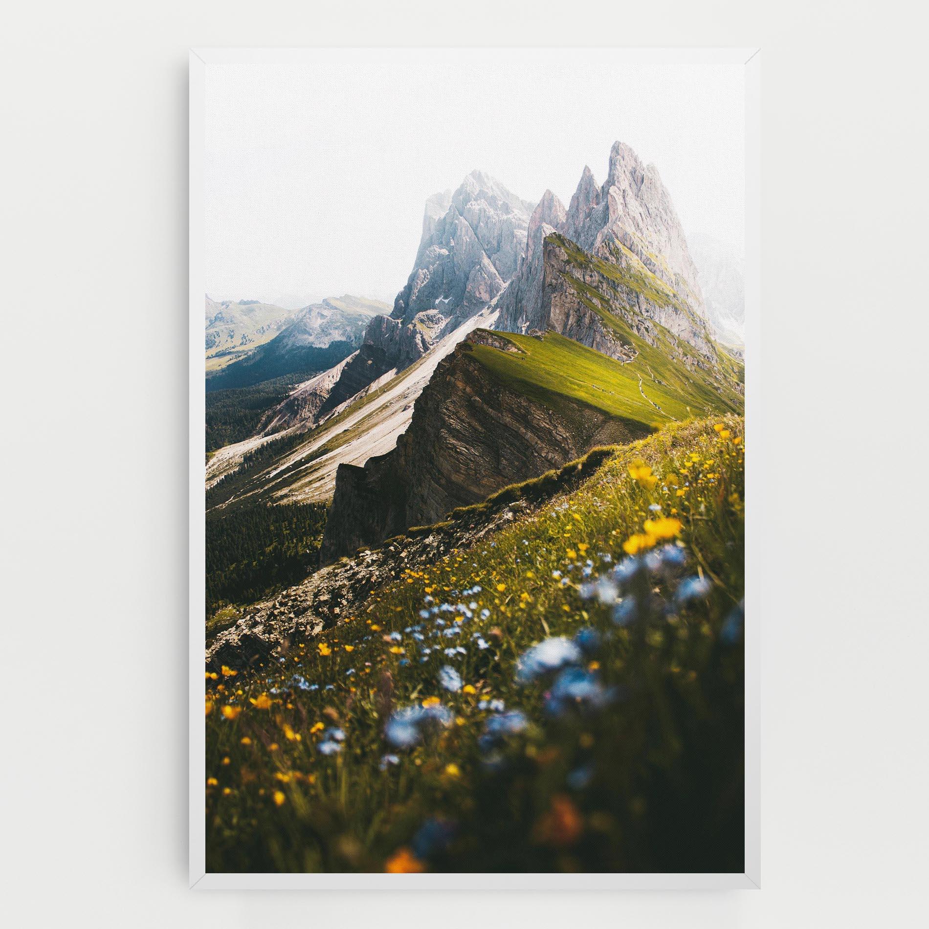 Tablou Canvas Foggy Mountain View mockup 0