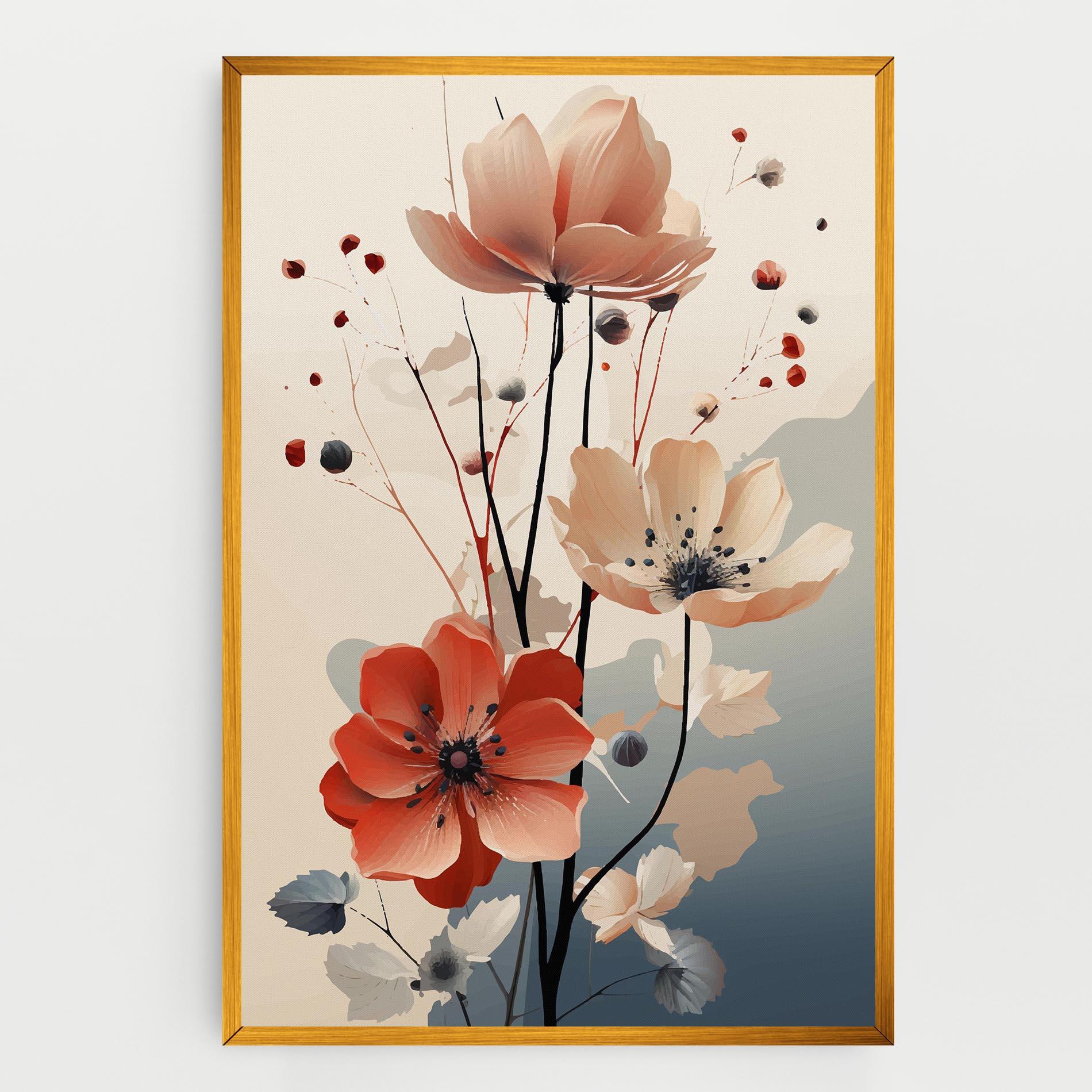 Tablou Canvas Cream Flower Nature mockup 0