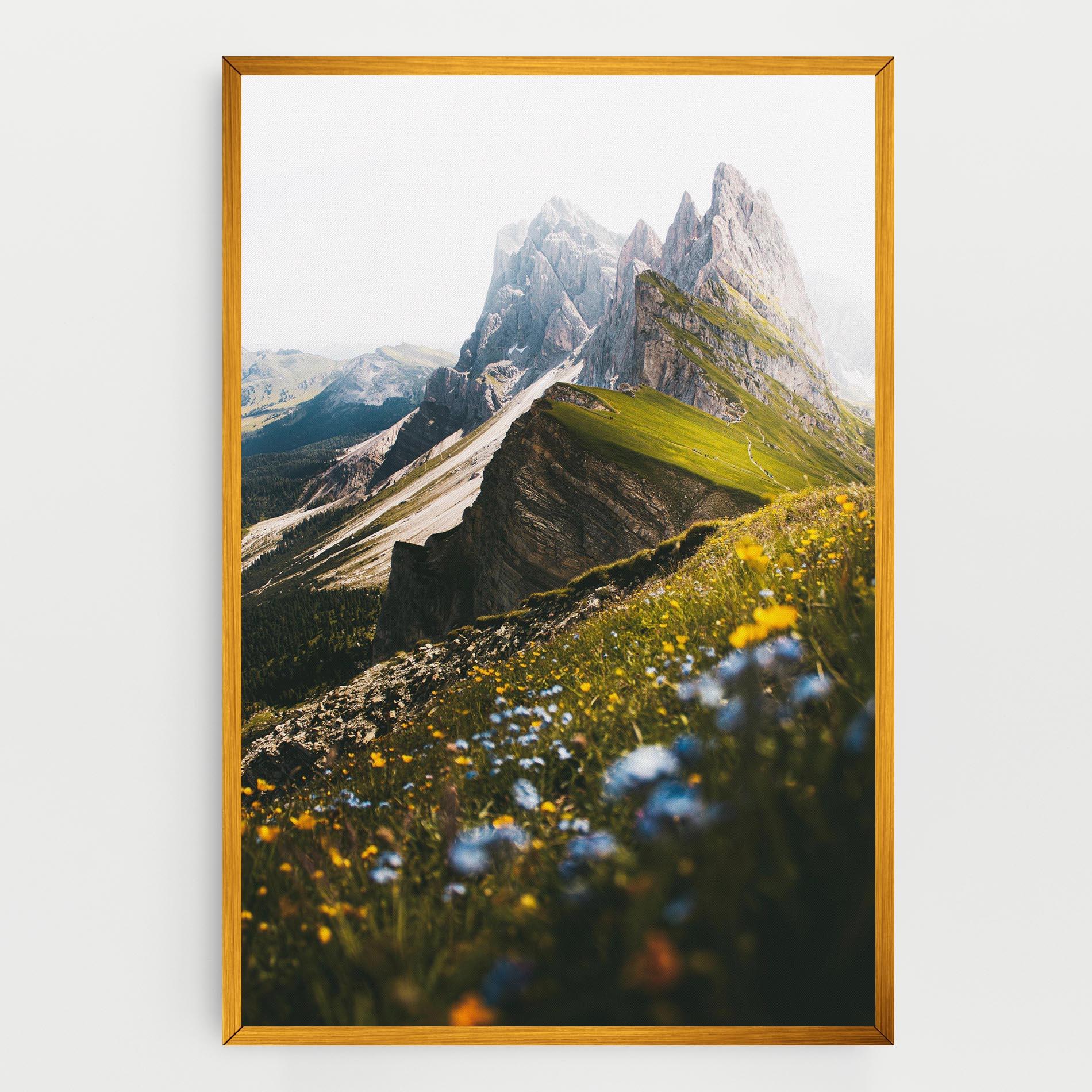 Tablou Canvas Foggy Mountain View mockup 0