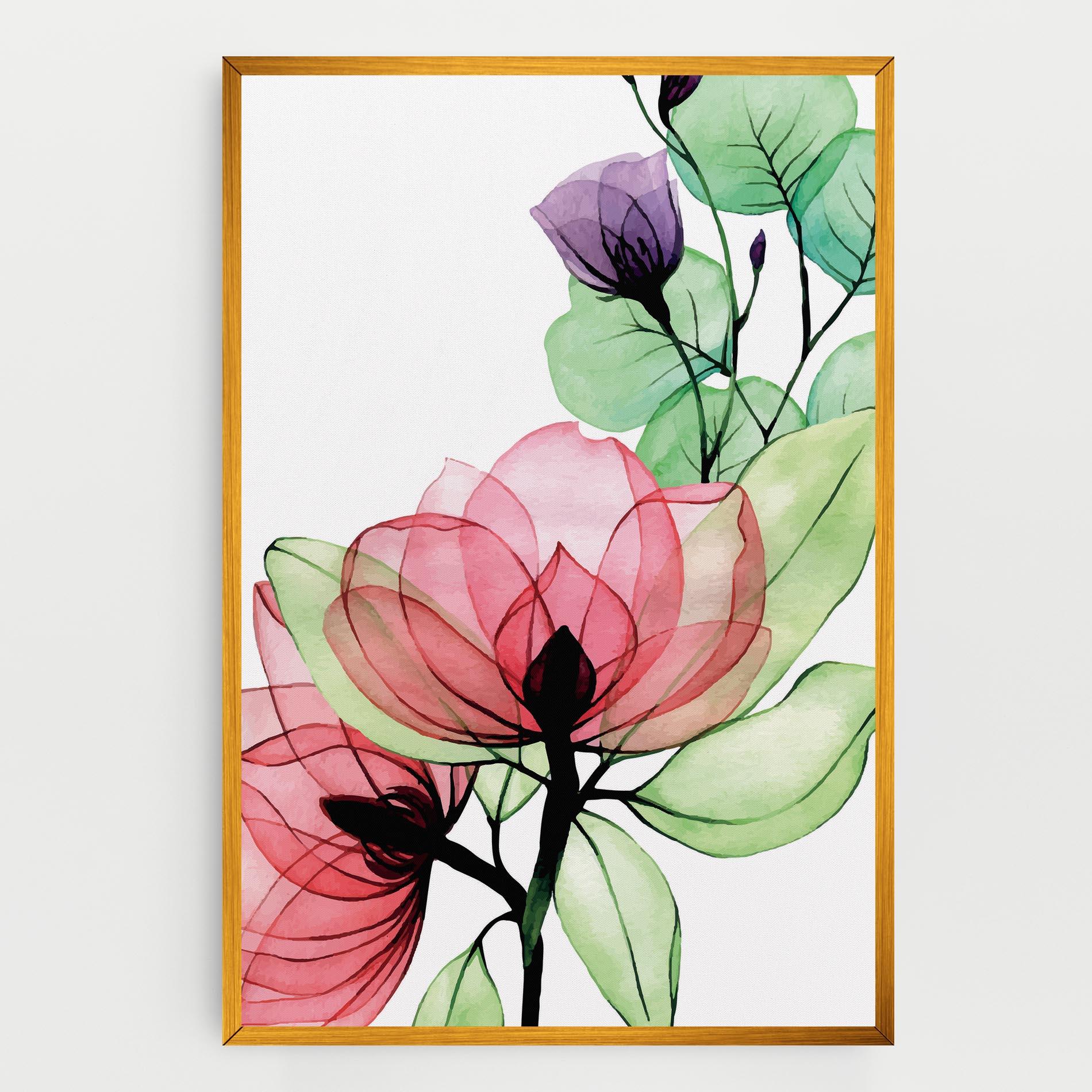 Tablou Canvas Pink Green Nature mockup 0