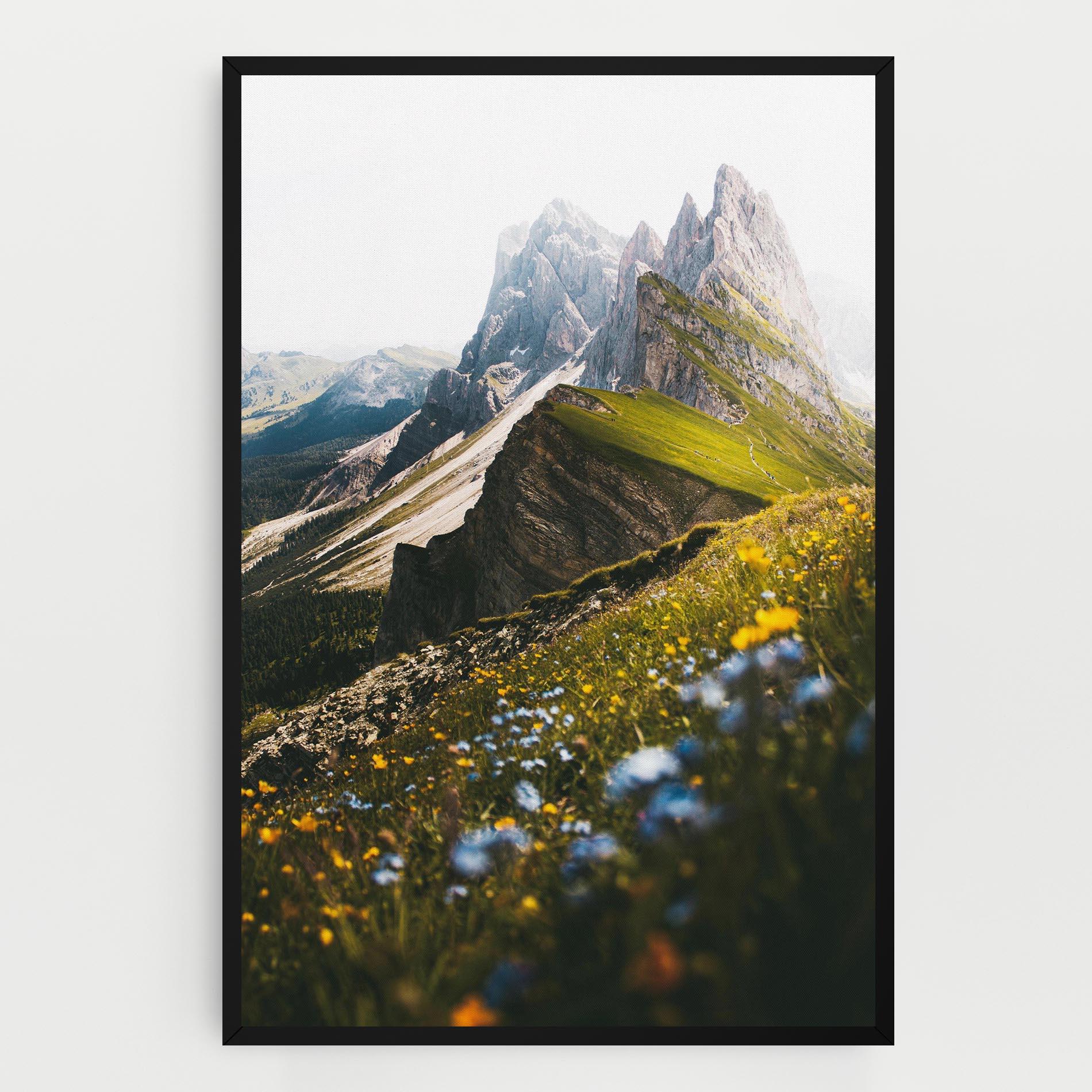Tablou Canvas Foggy Mountain View mockup 0