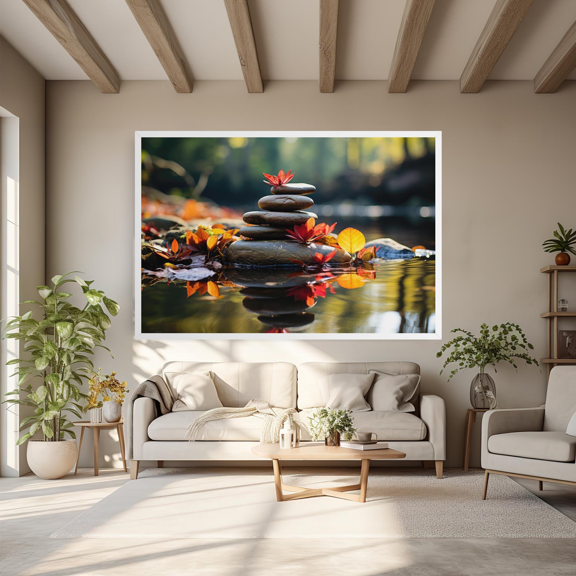 Tablou Canvas Autumn Stones mockup 6
