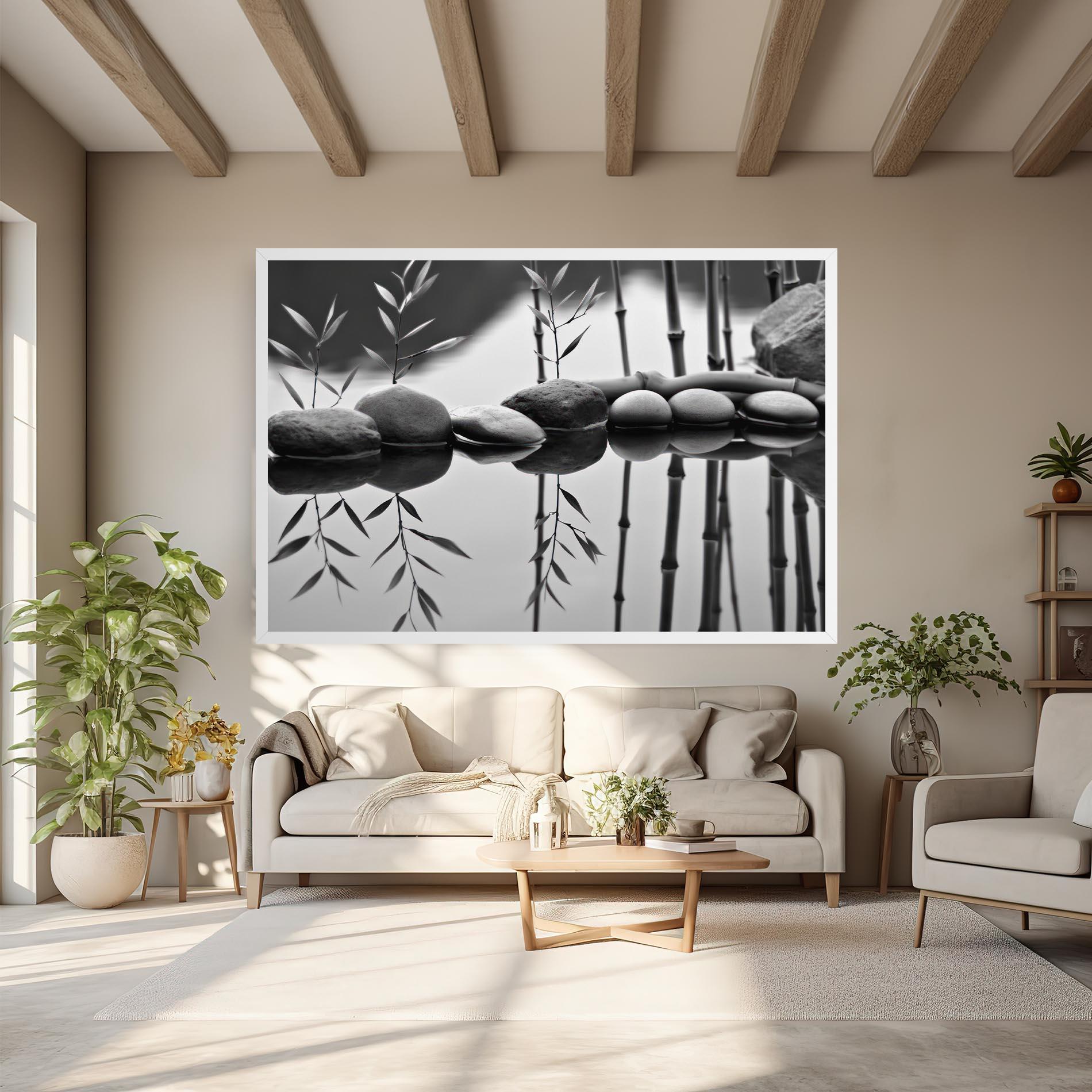 Tablou Canvas Bamboo Lake mockup 6