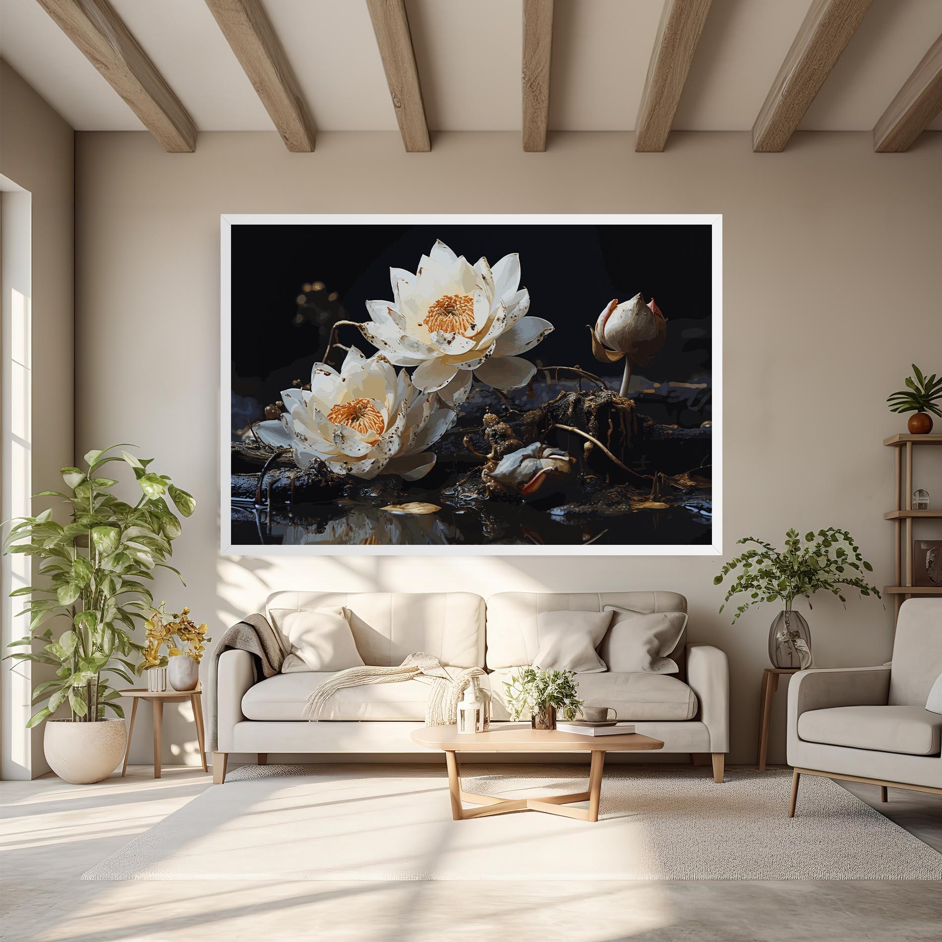 Tablou Canvas Beautiful White Nature mockup 6