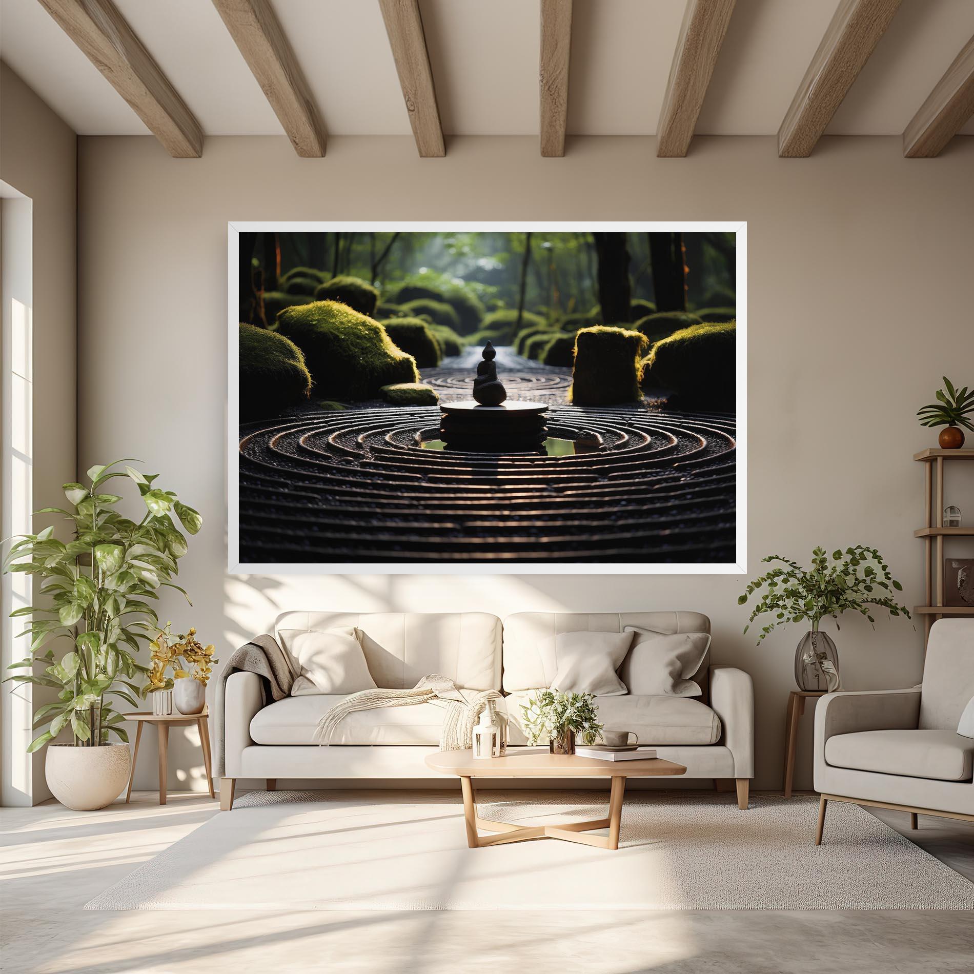 Tablou Canvas Beautiful Zen Garden mockup 6