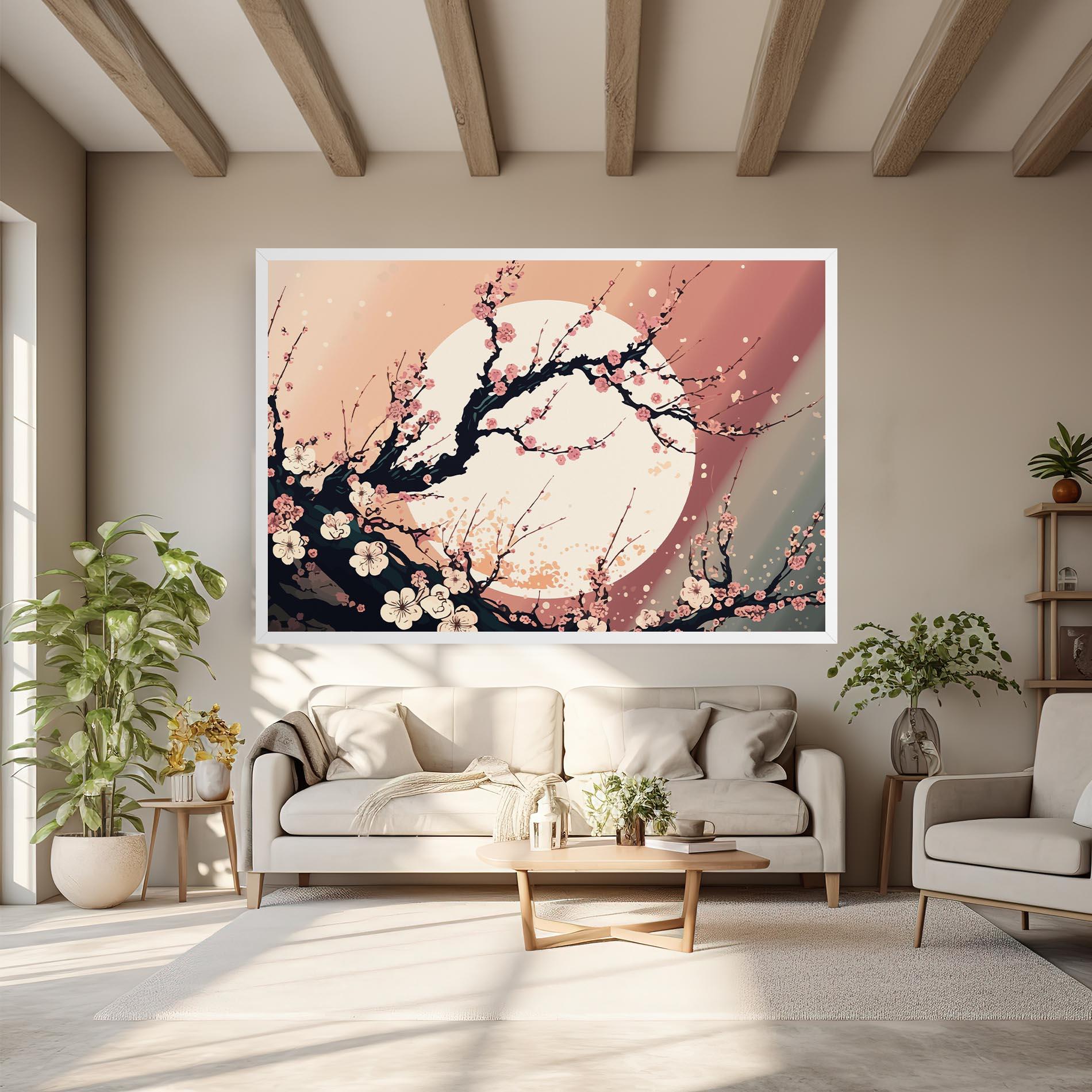 Tablou Canvas Blossom Full Moon mockup 6