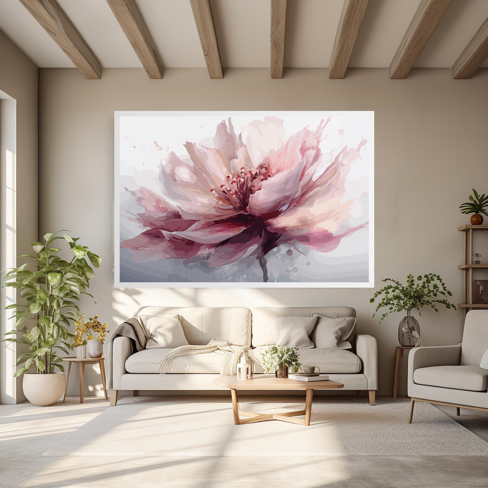 Tablou Canvas Meditation Flower mockup 6