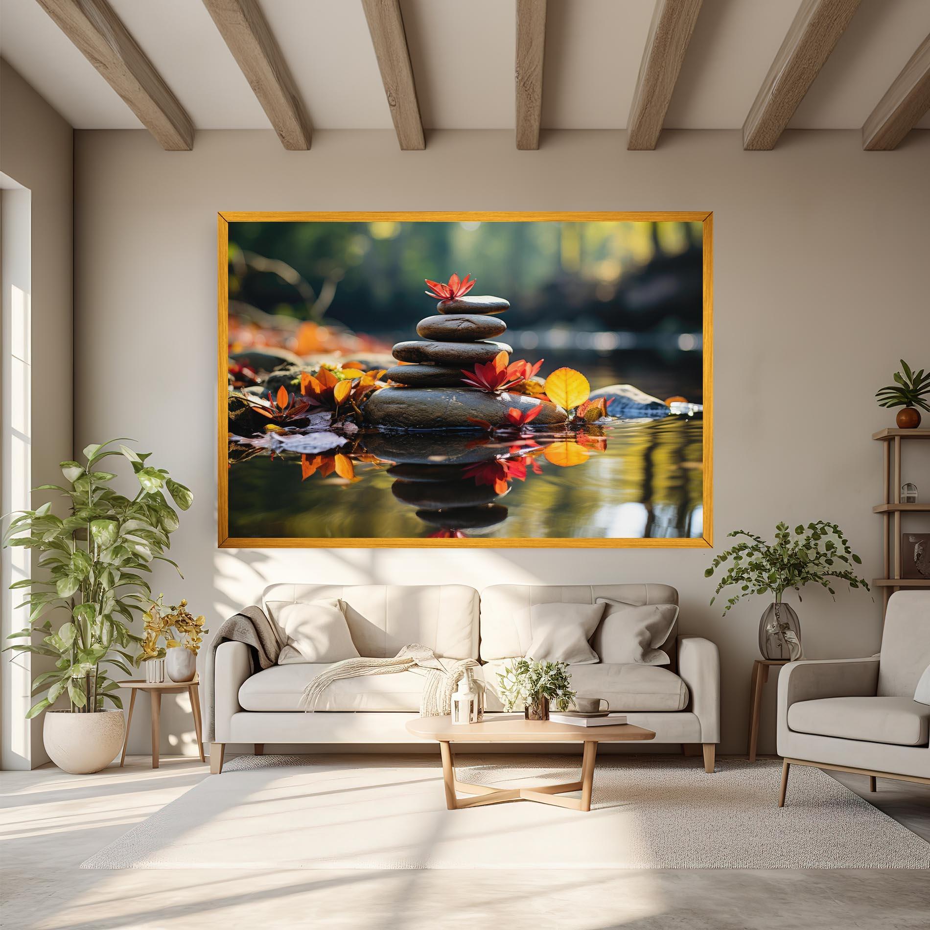 Tablou Canvas Autumn Stones mockup 6