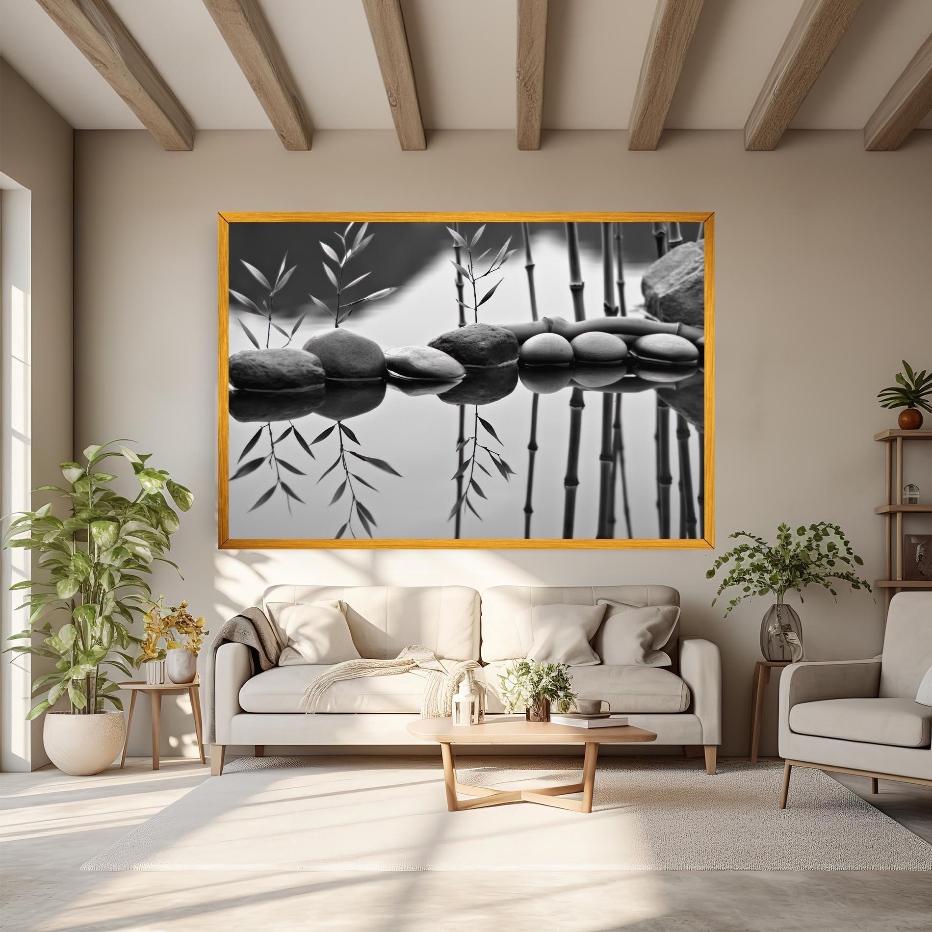 Tablou Canvas Bamboo Lake mockup 6