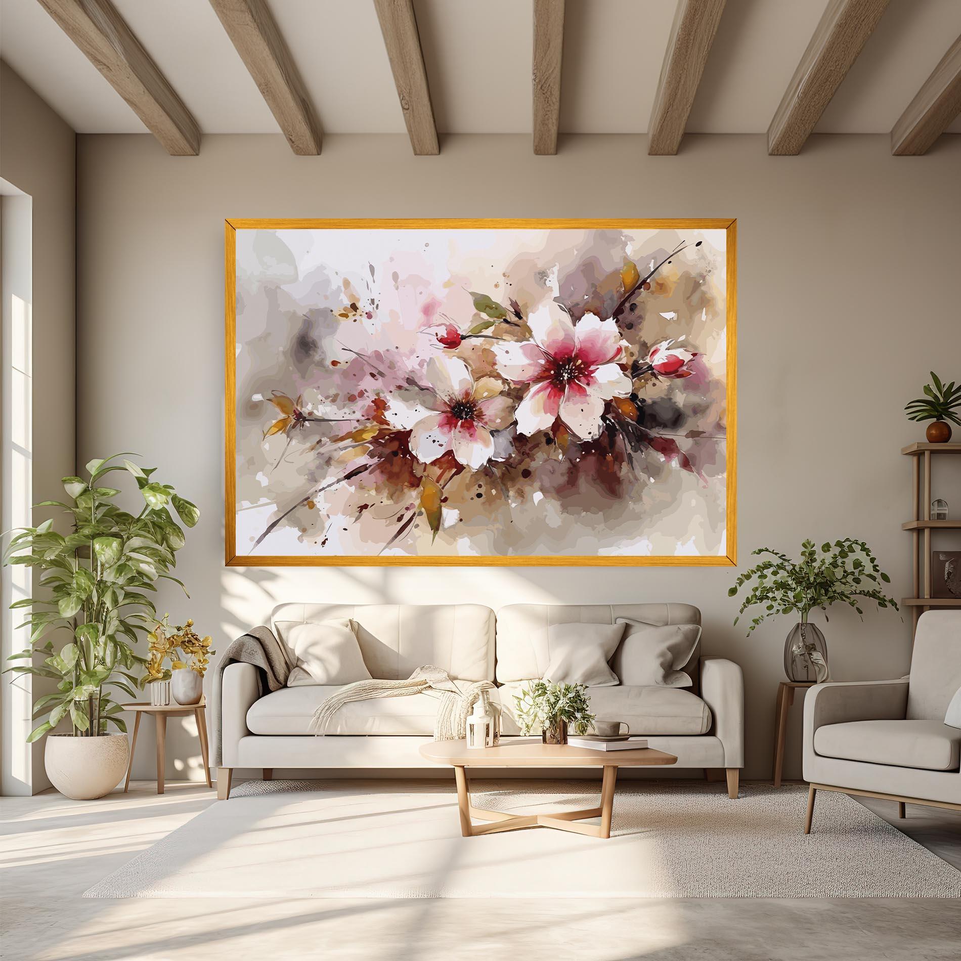 Tablou Canvas Beautiful Cherry Flower mockup 6