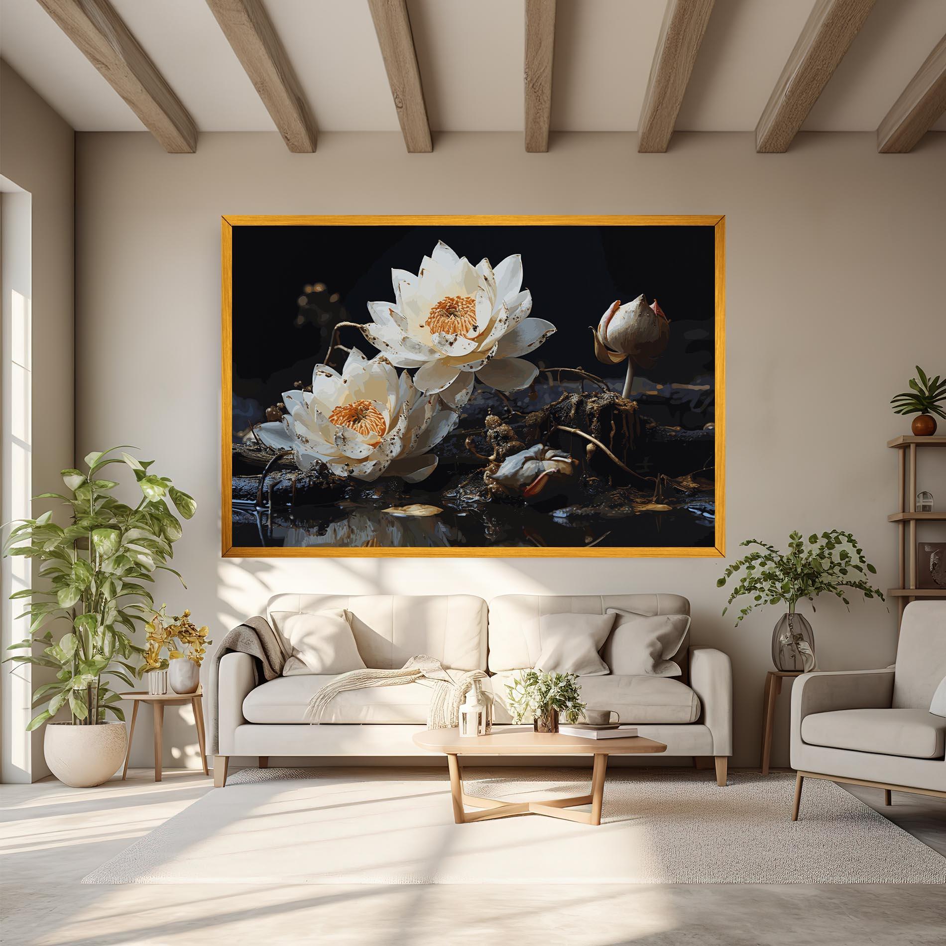 Tablou Canvas Beautiful White Nature mockup 6