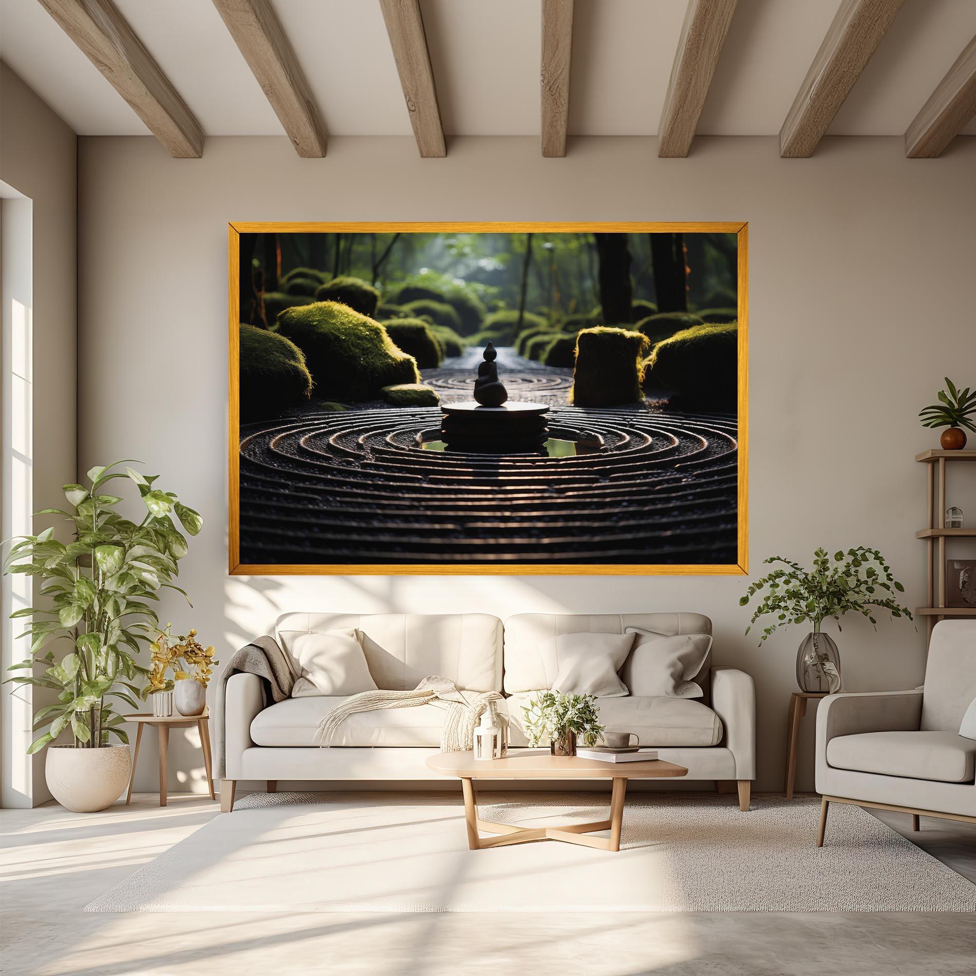 Tablou Canvas Beautiful Zen Garden mockup 6