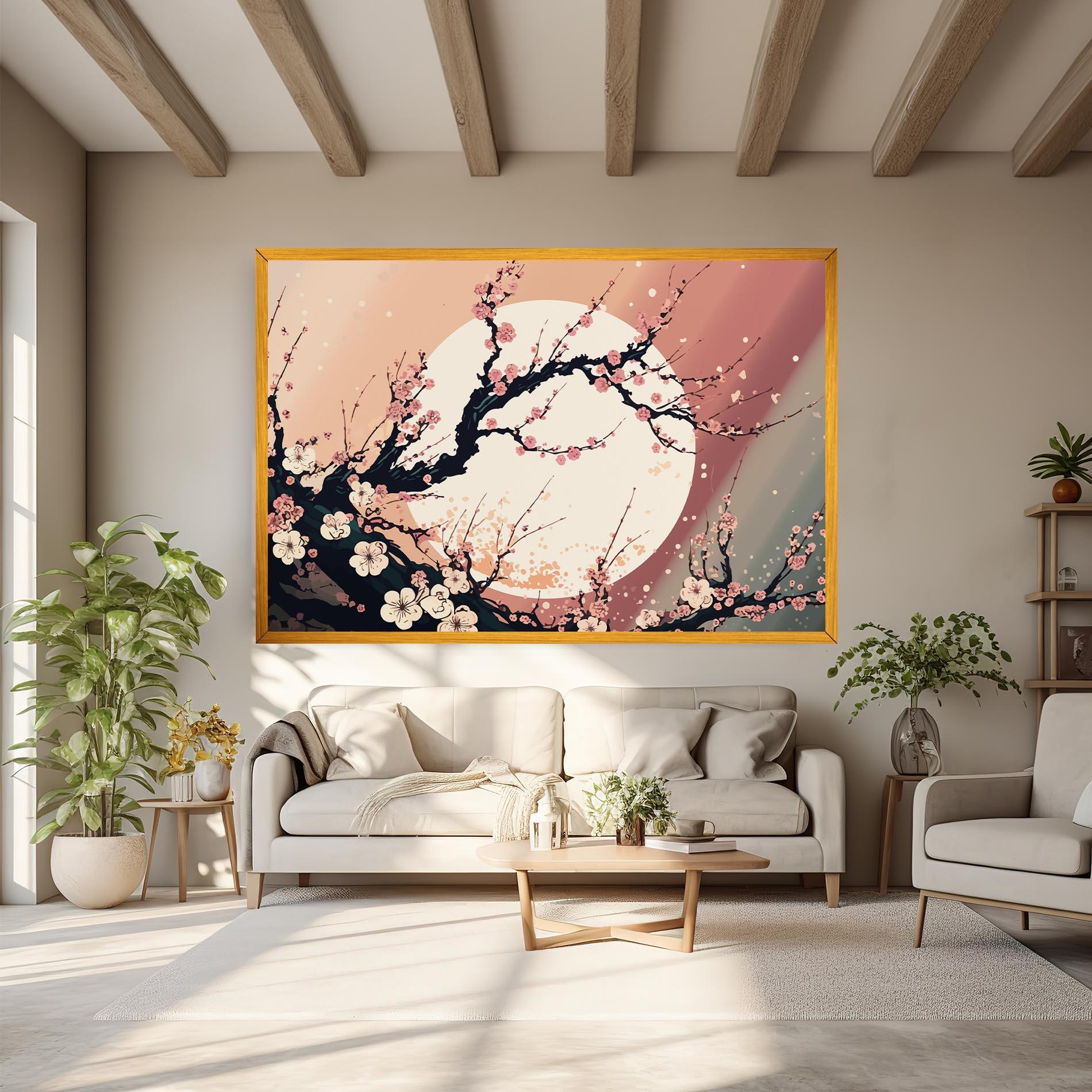 Tablou Canvas Blossom Full Moon mockup 6