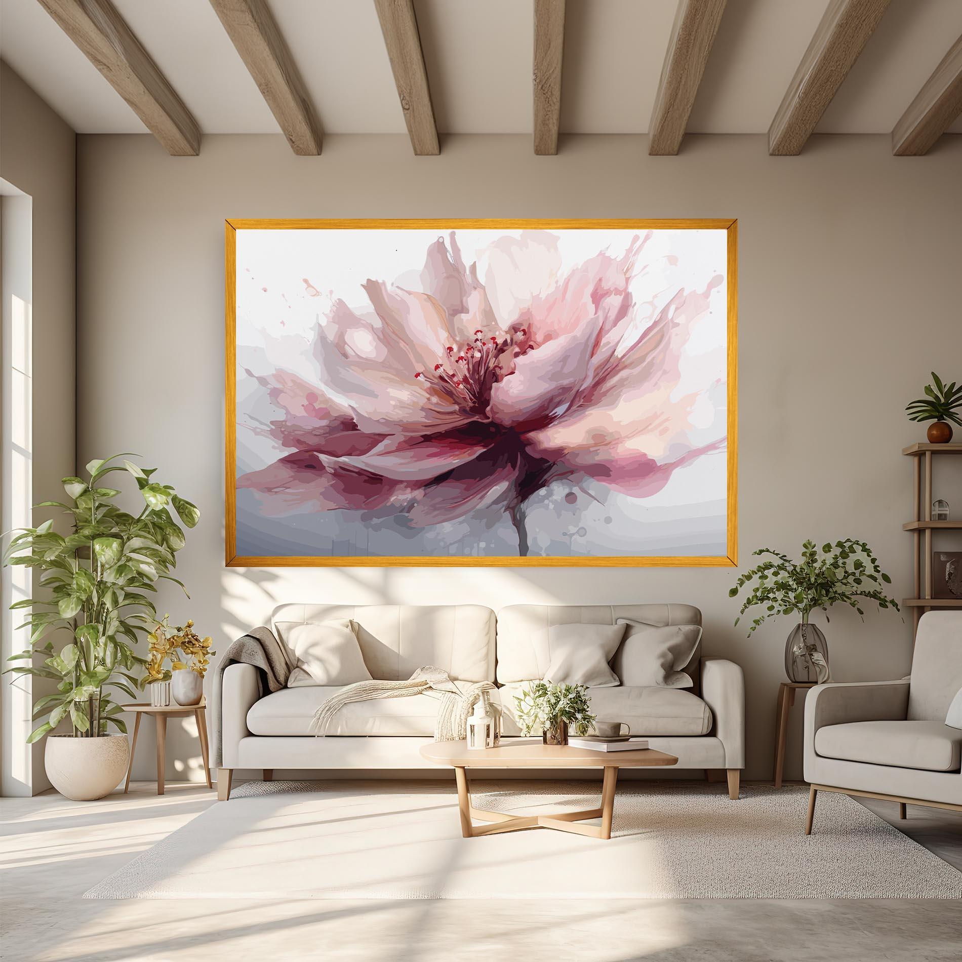 Tablou Canvas Meditation Flower mockup 6