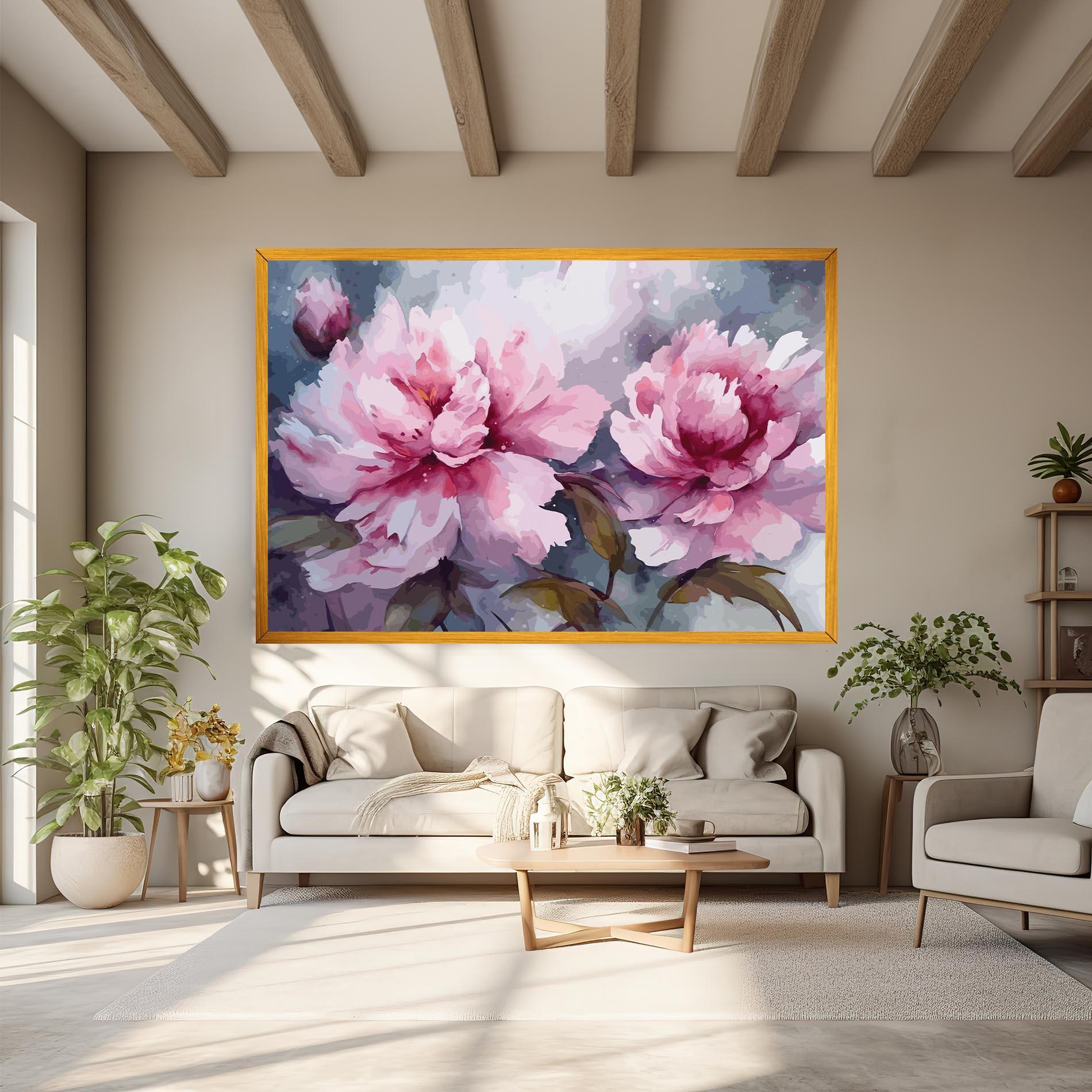 Tablou Canvas Pink Nature Flower mockup 6