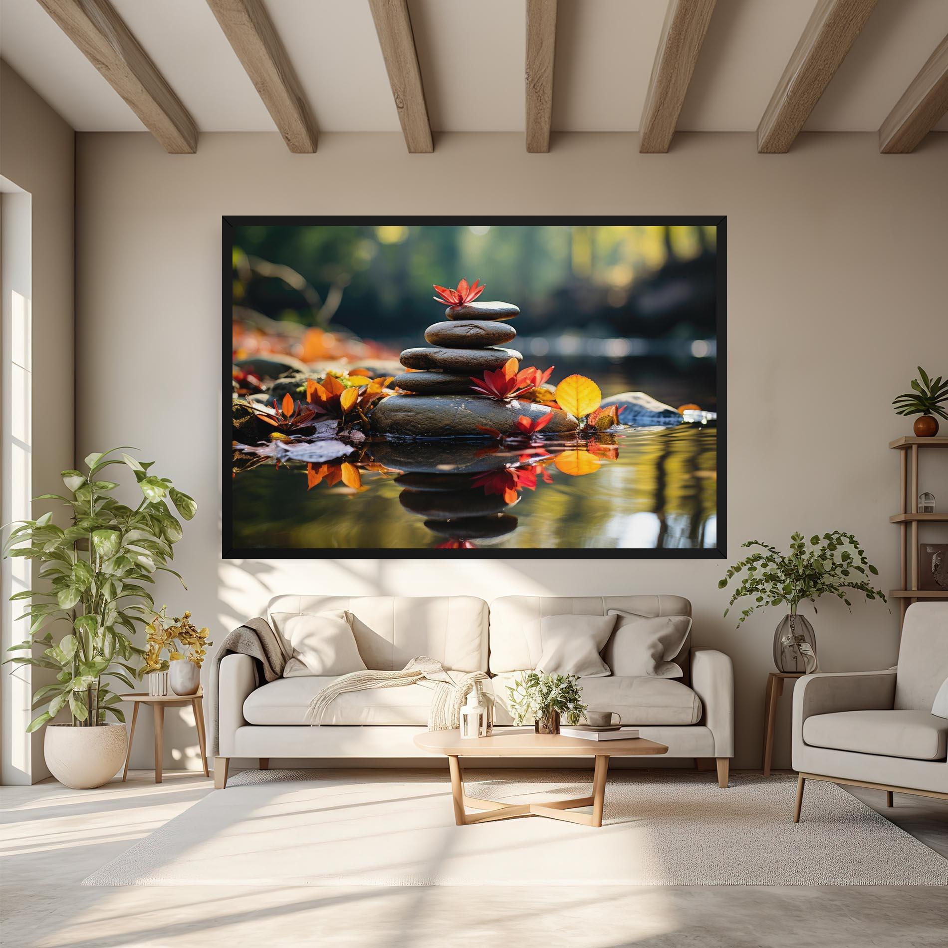 Tablou Canvas Autumn Stones mockup 6