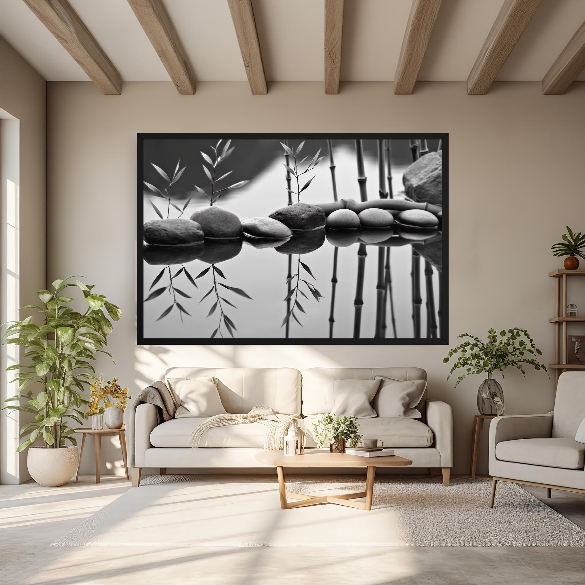 Tablou Canvas Bamboo Lake mockup 6