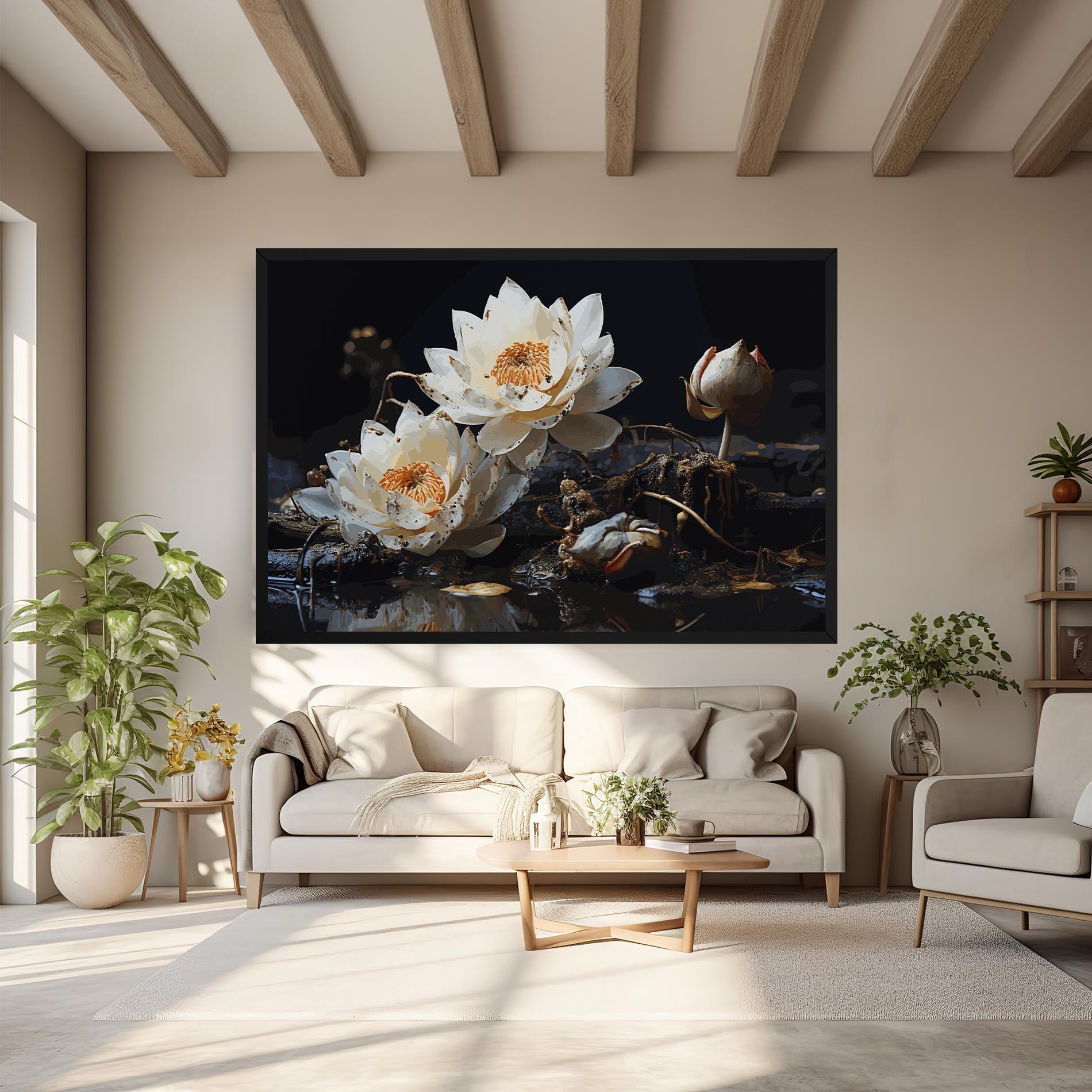 Tablou Canvas Beautiful White Nature mockup 6