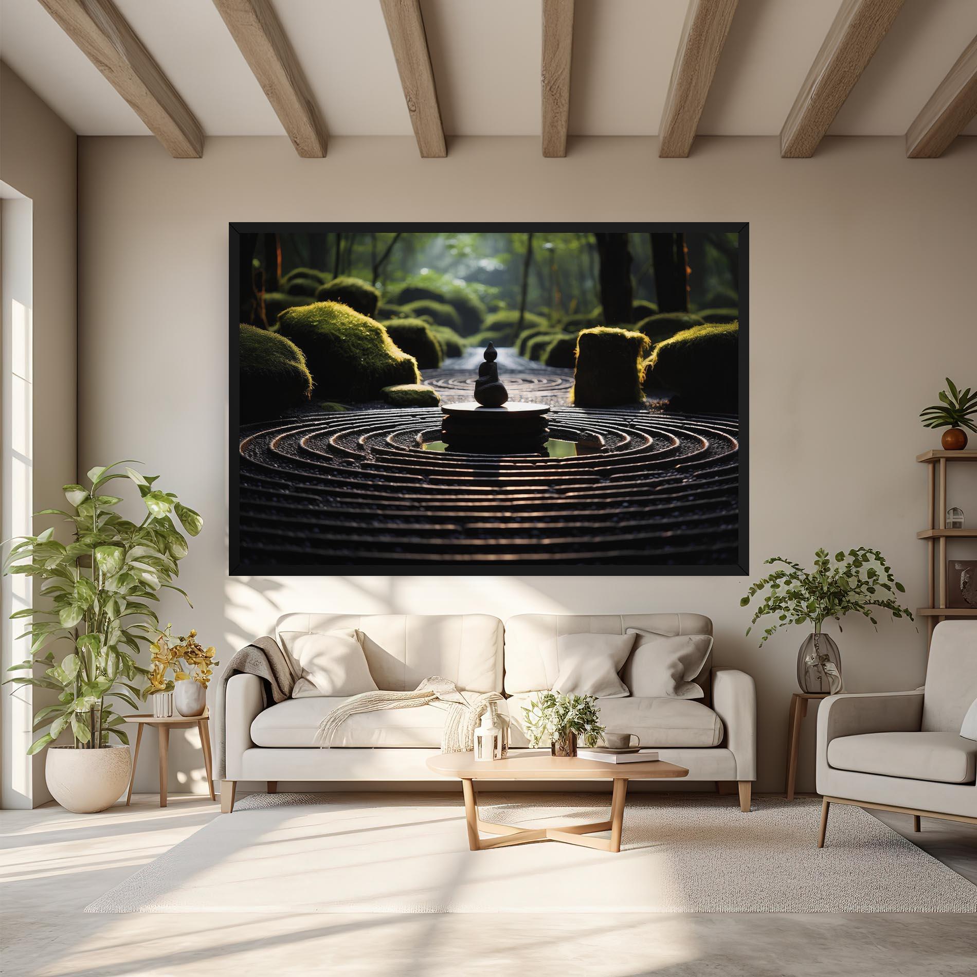 Tablou Canvas Beautiful Zen Garden mockup 6