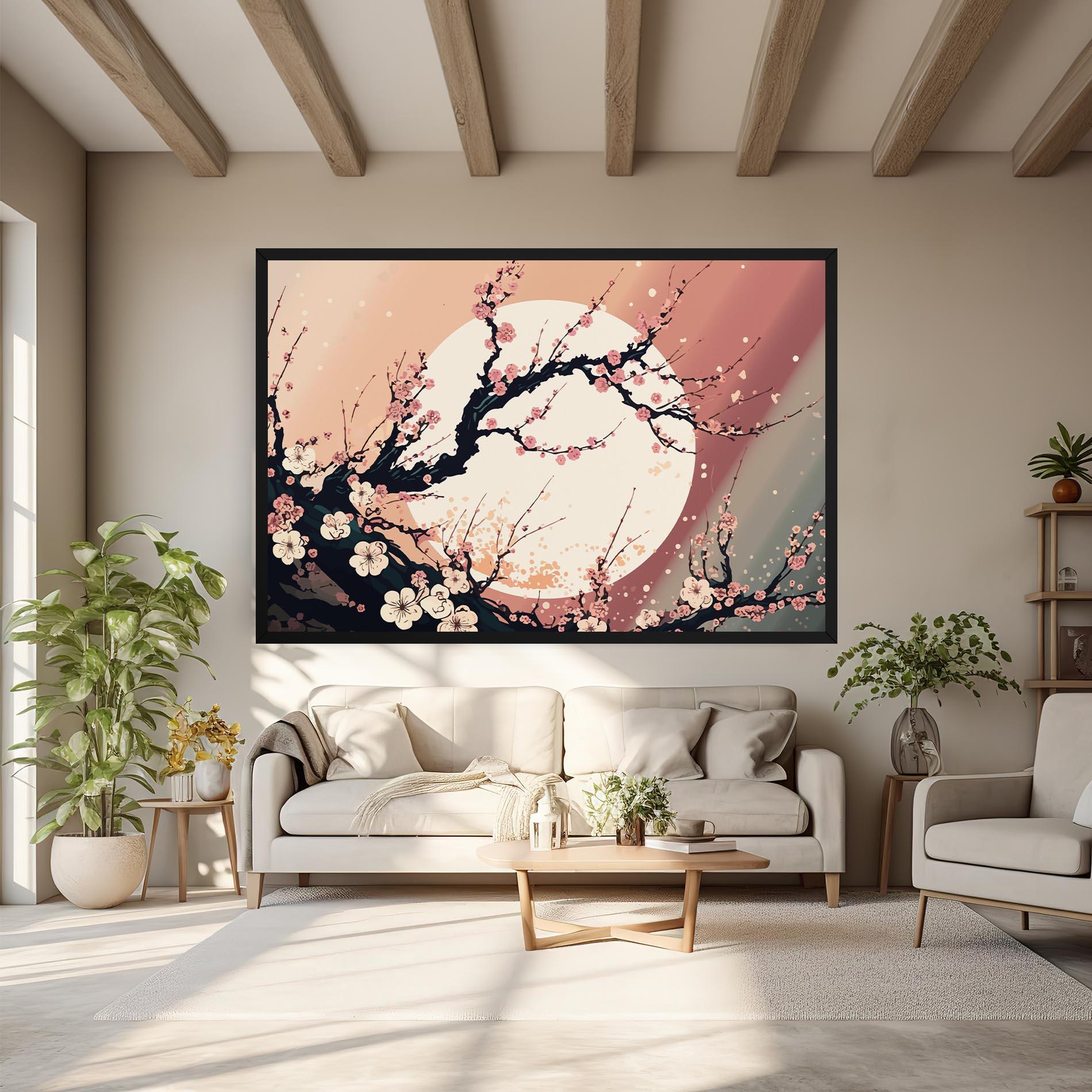 Tablou Canvas Blossom Full Moon mockup 6