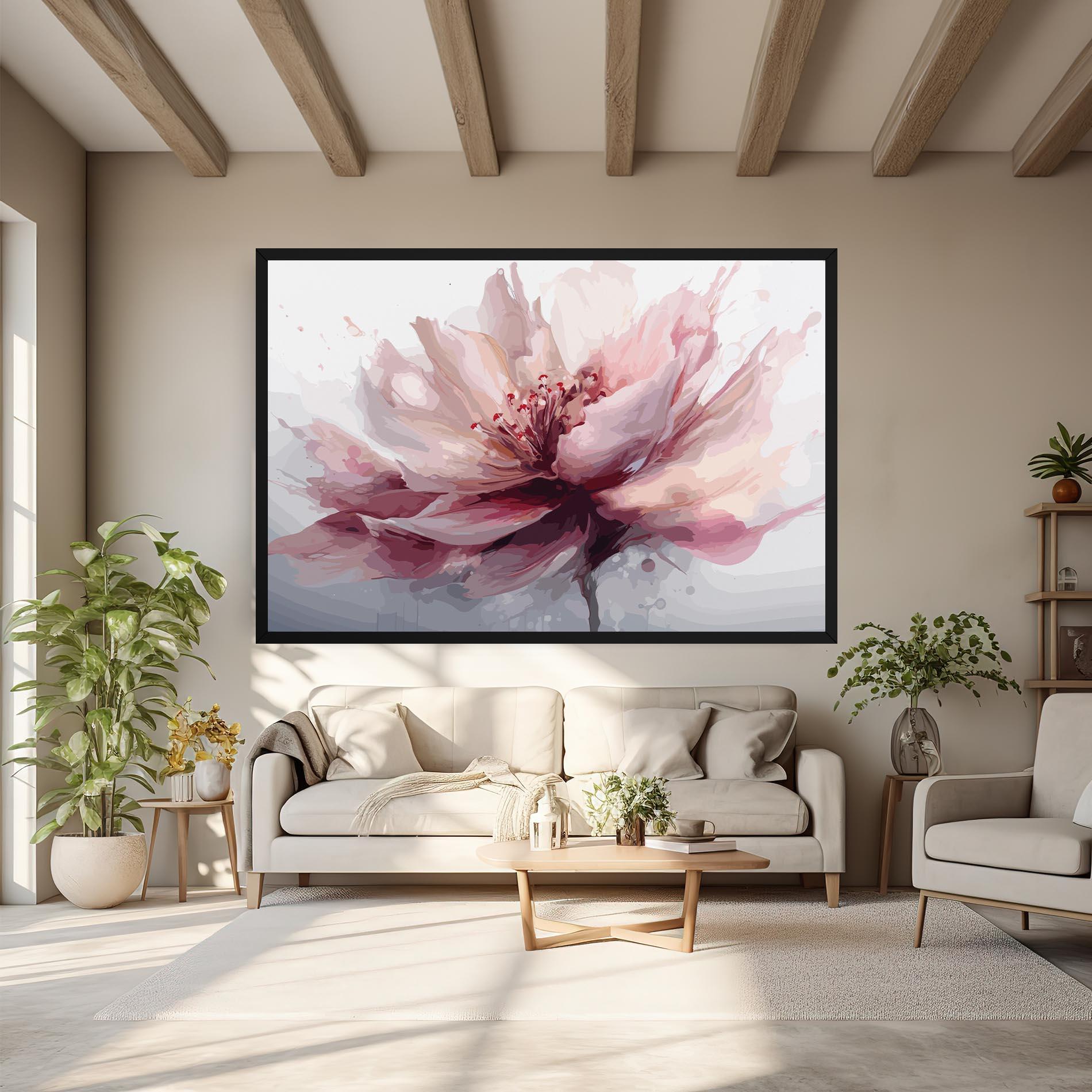 Tablou Canvas Meditation Flower mockup 6