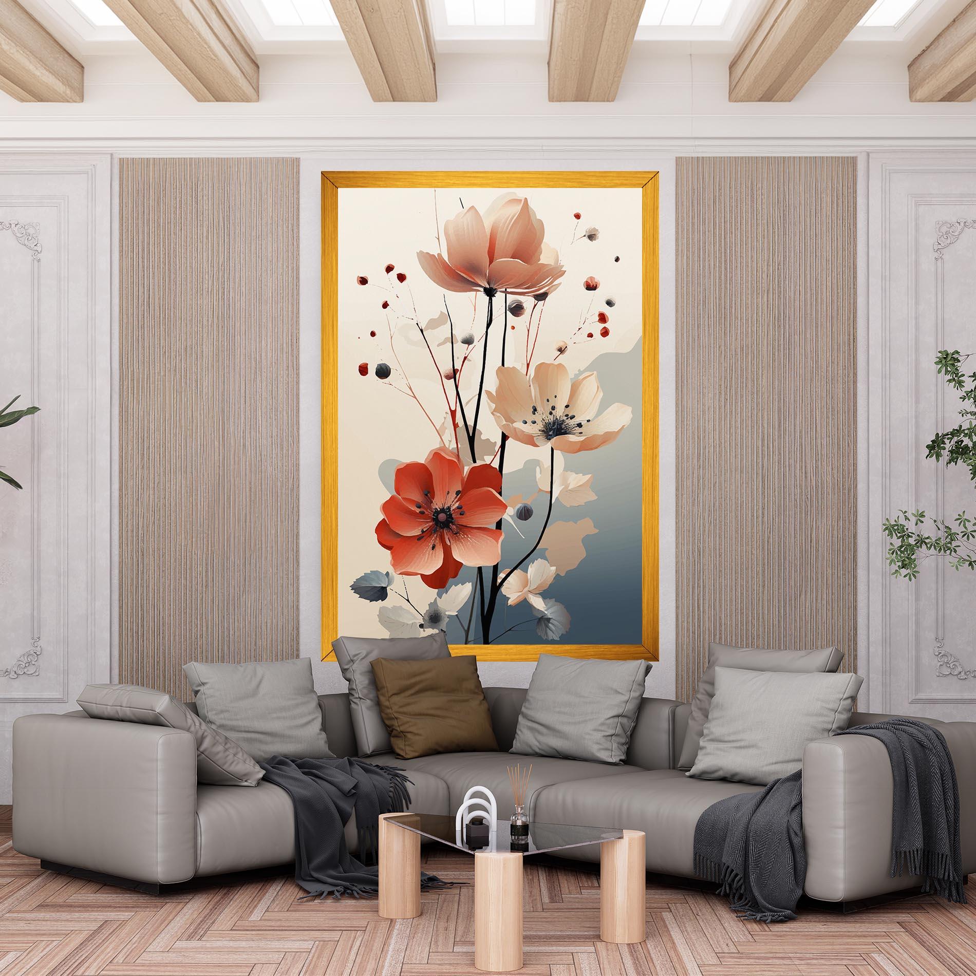 Tablou Canvas Cream Flower Nature mockup 6