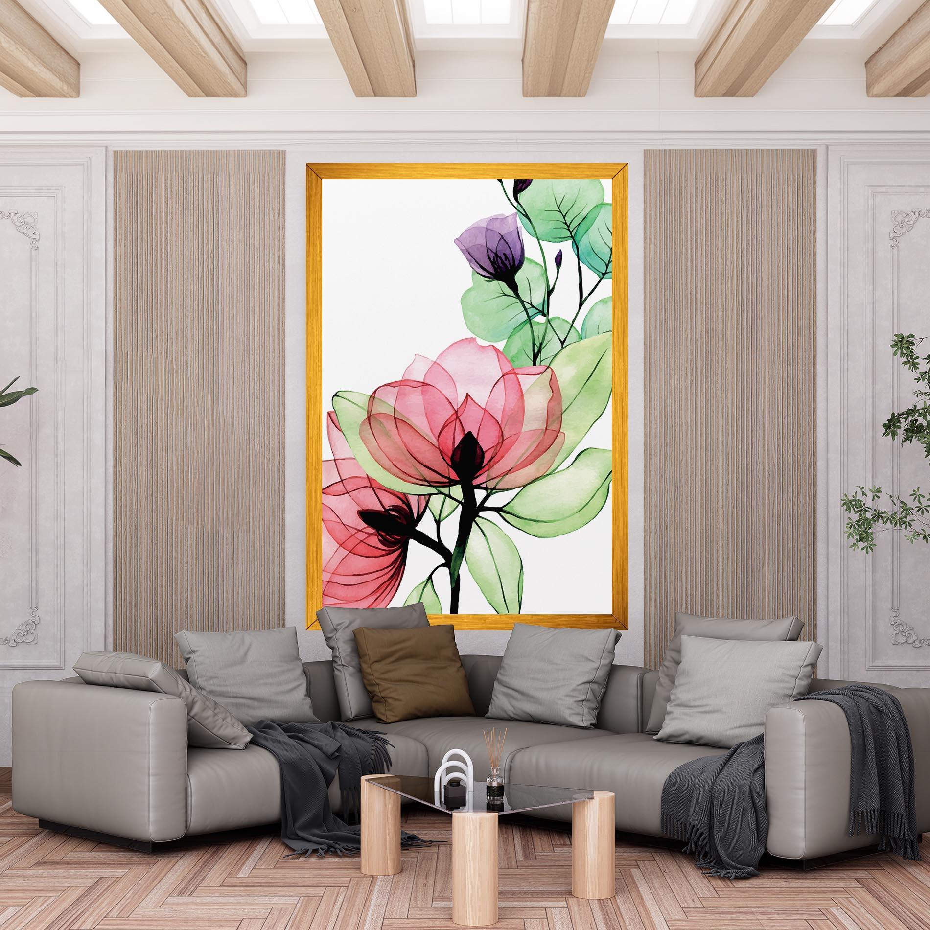 Tablou Canvas Pink Green Nature mockup 6