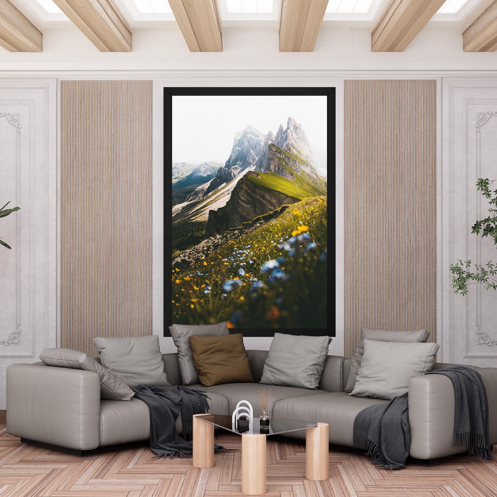 Tablou Canvas Foggy Mountain View mockup 6