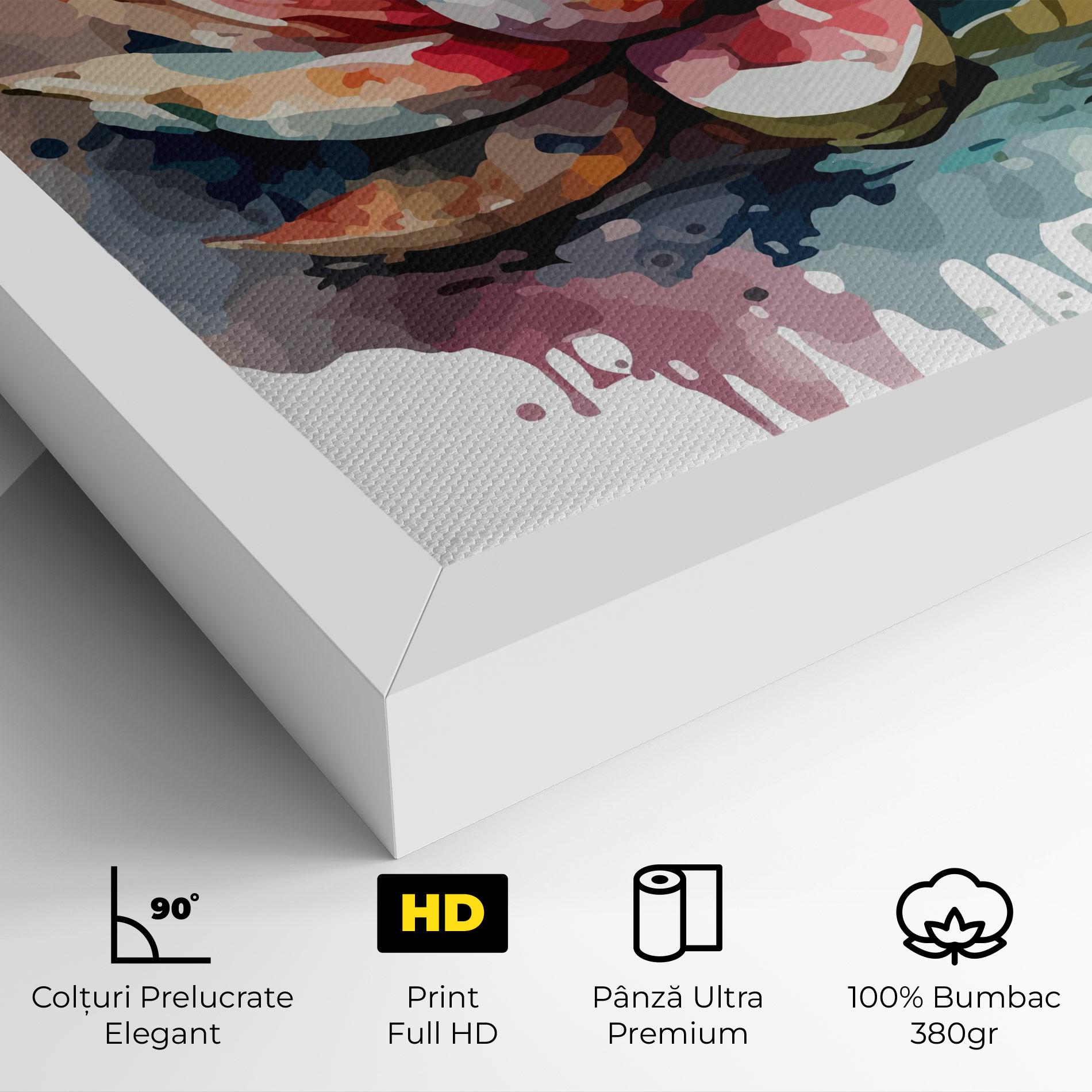 Tablou Canvas Colorful Lotus Art mockup 4