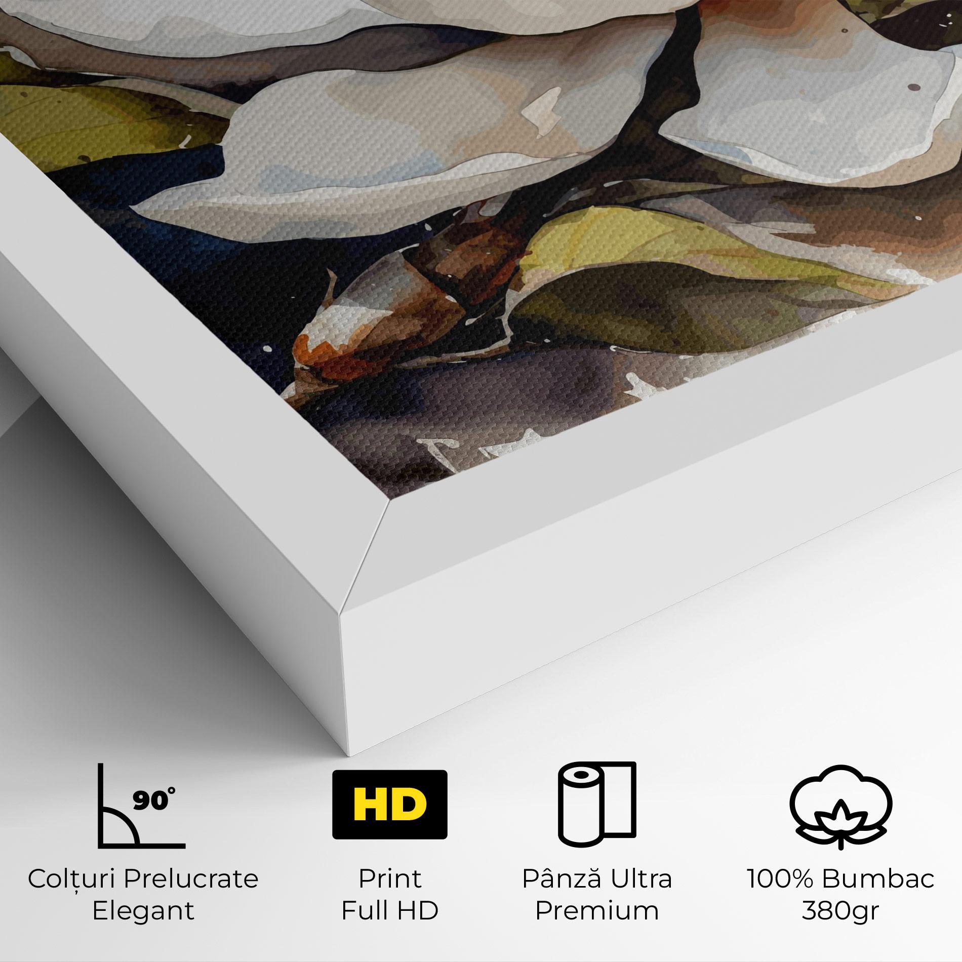 Tablou Canvas Cream Nature Flower mockup 4