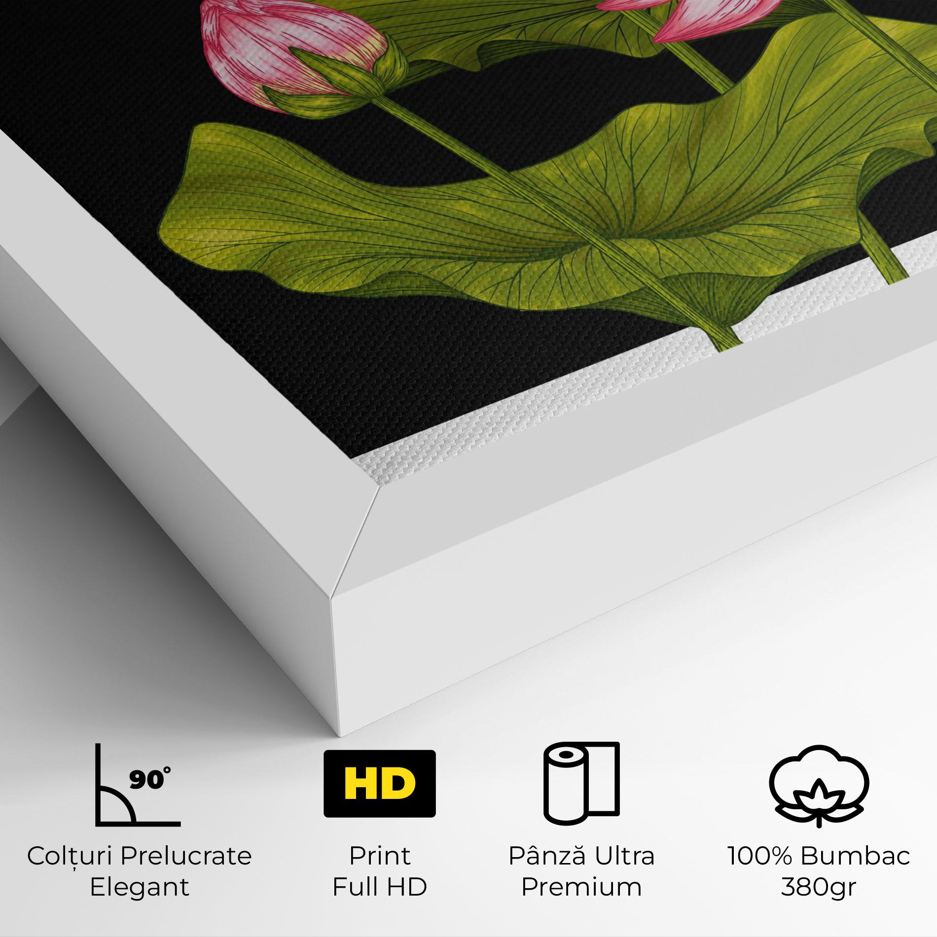 Tablou Canvas Feng Shui Flower mockup 4