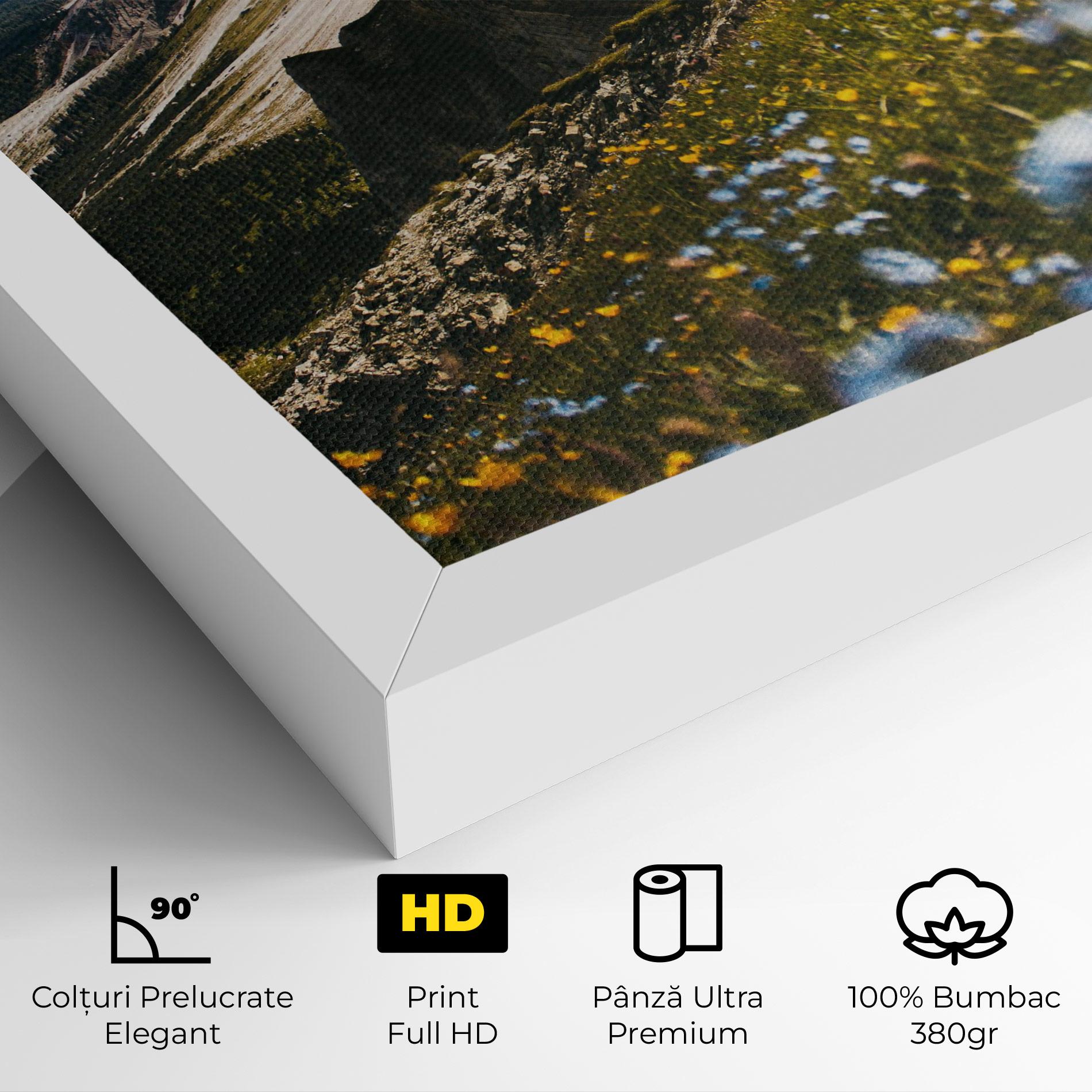 Tablou Canvas Foggy Mountain View mockup 4