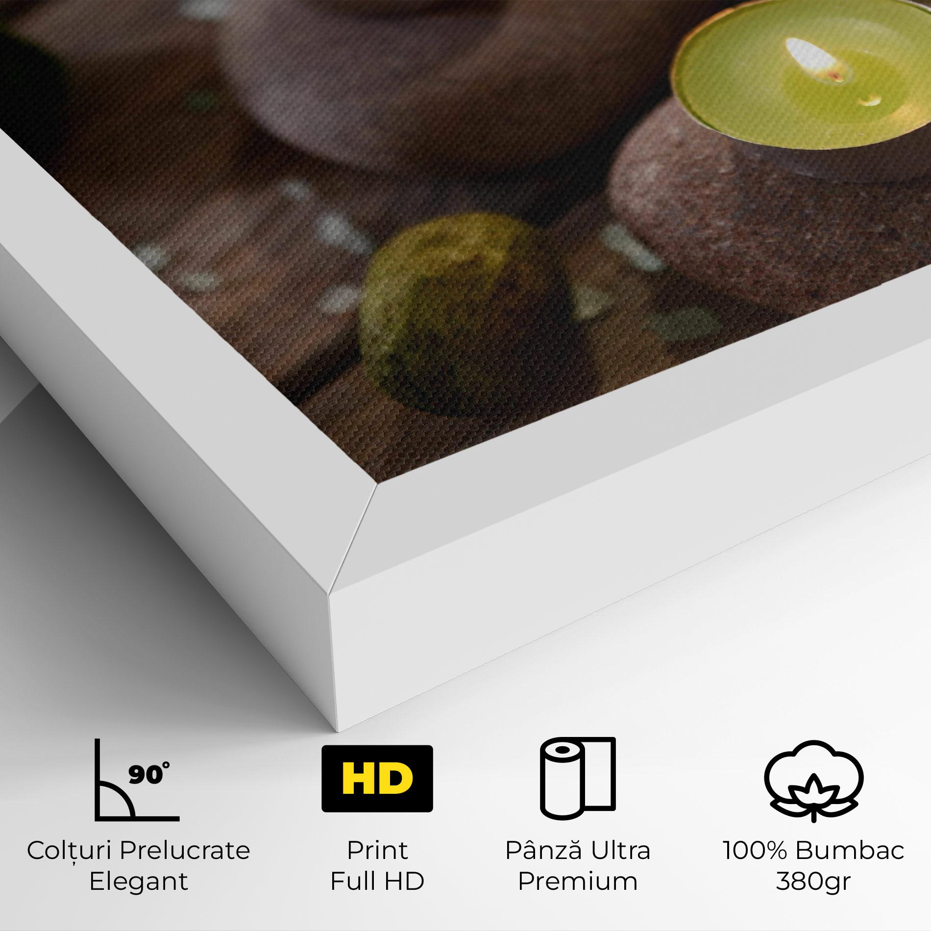 Tablou Canvas Green Candles Spa mockup 4