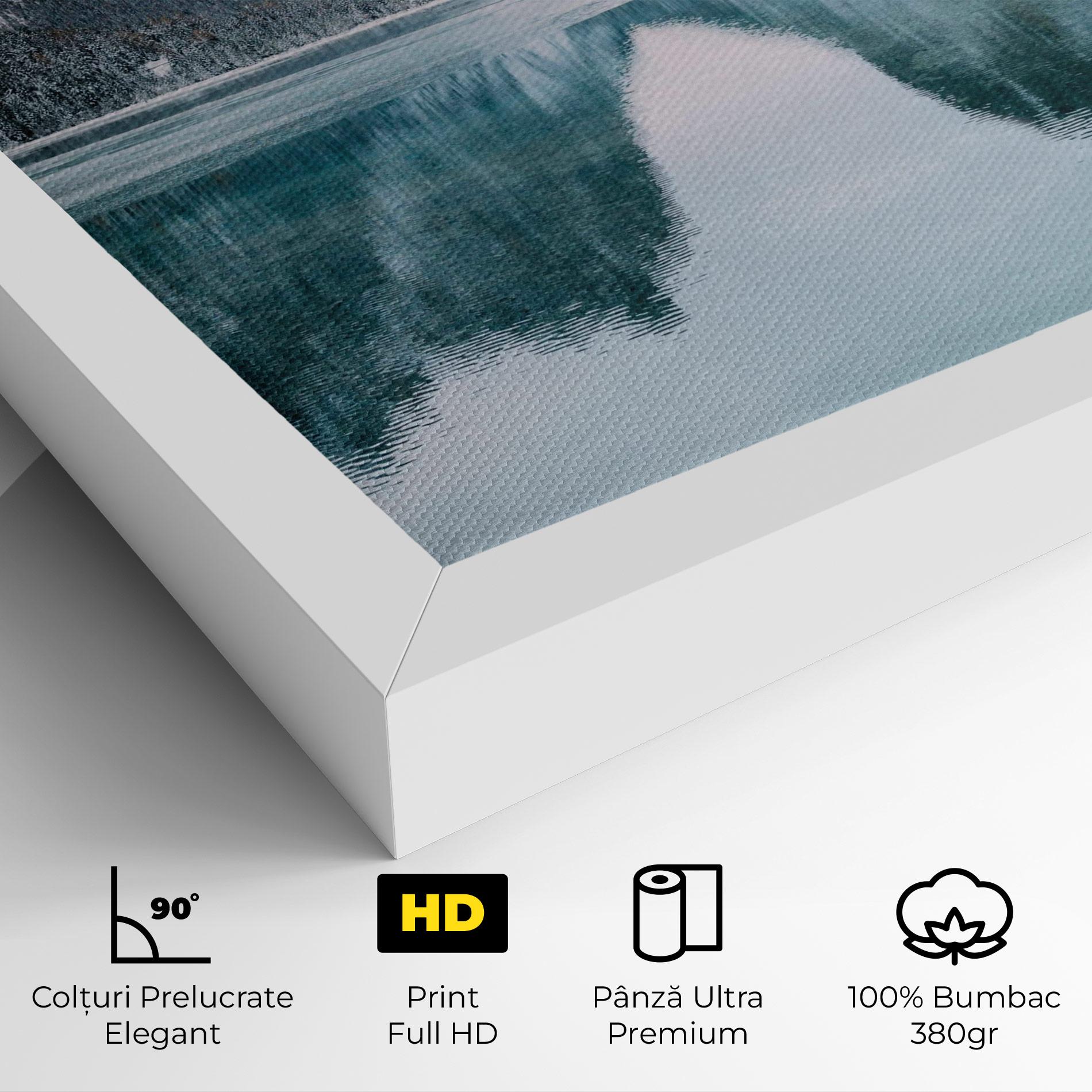 Tablou Canvas Lake Reflection Mountain mockup 4