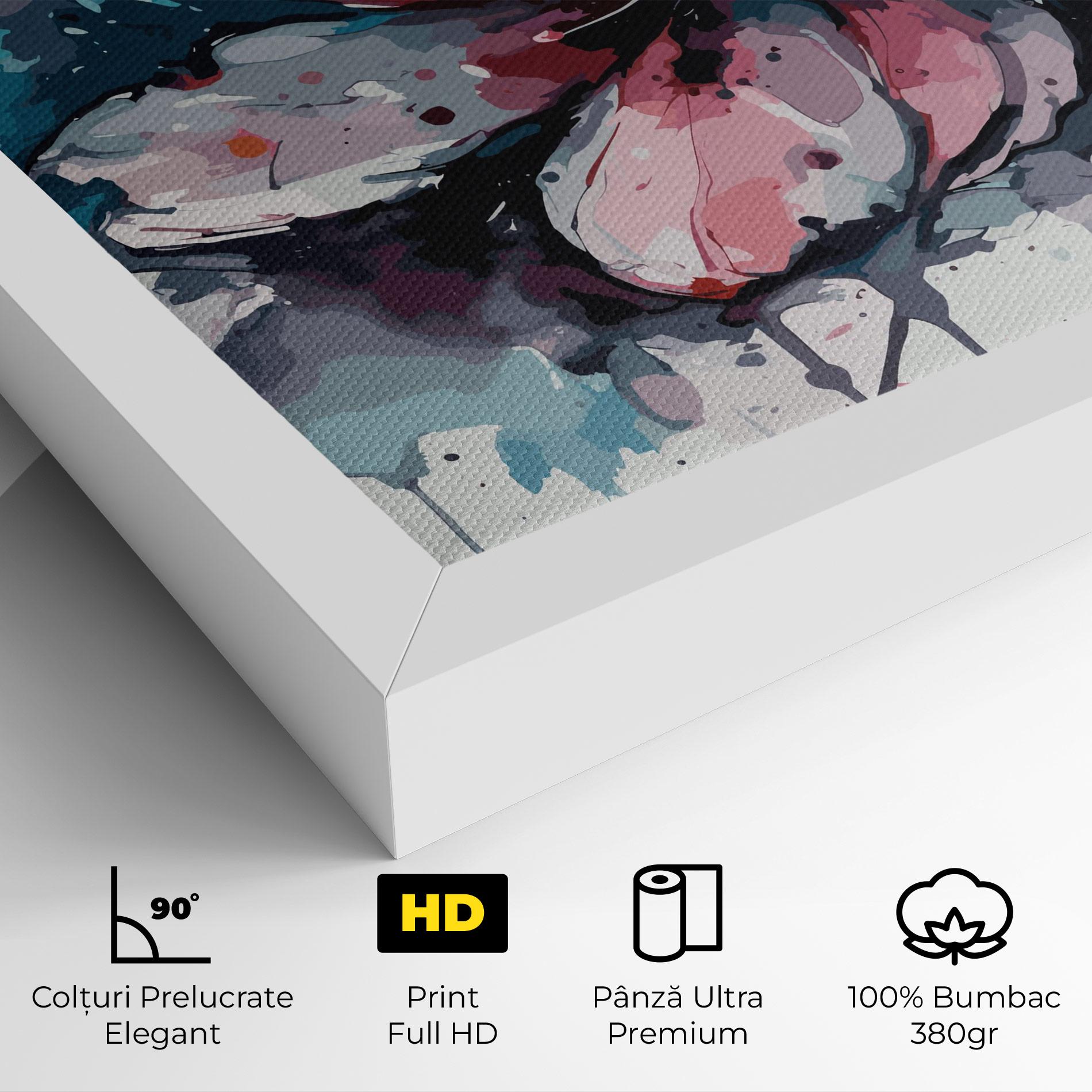Tablou Canvas Pink Blue Nature mockup 4