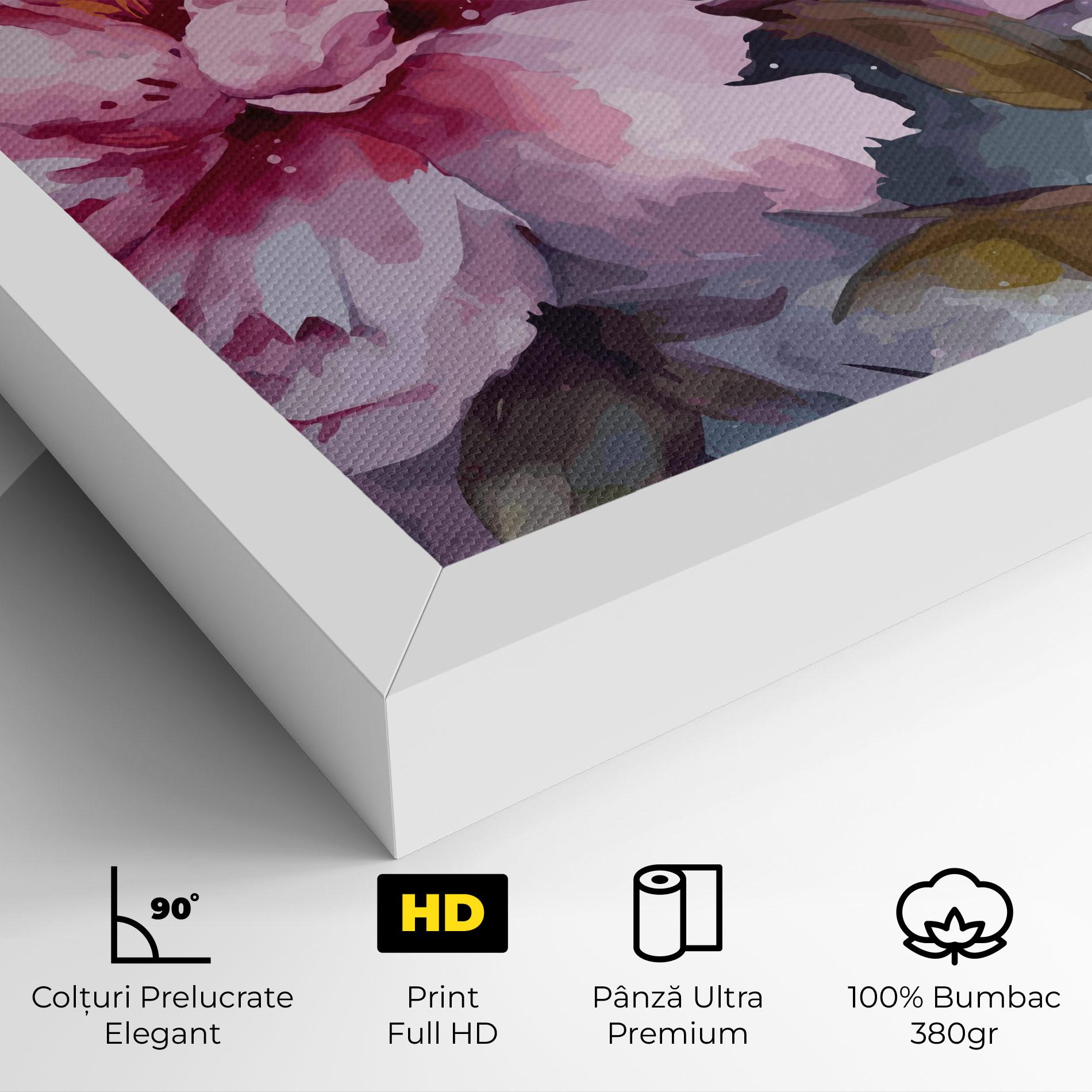 Tablou Canvas Pink Nature Flower mockup 4