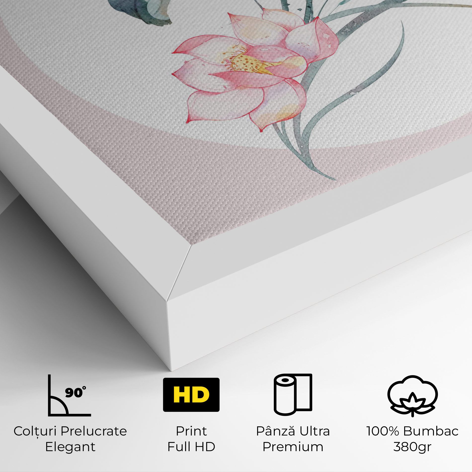 Pink Pastel Flower mockup 4