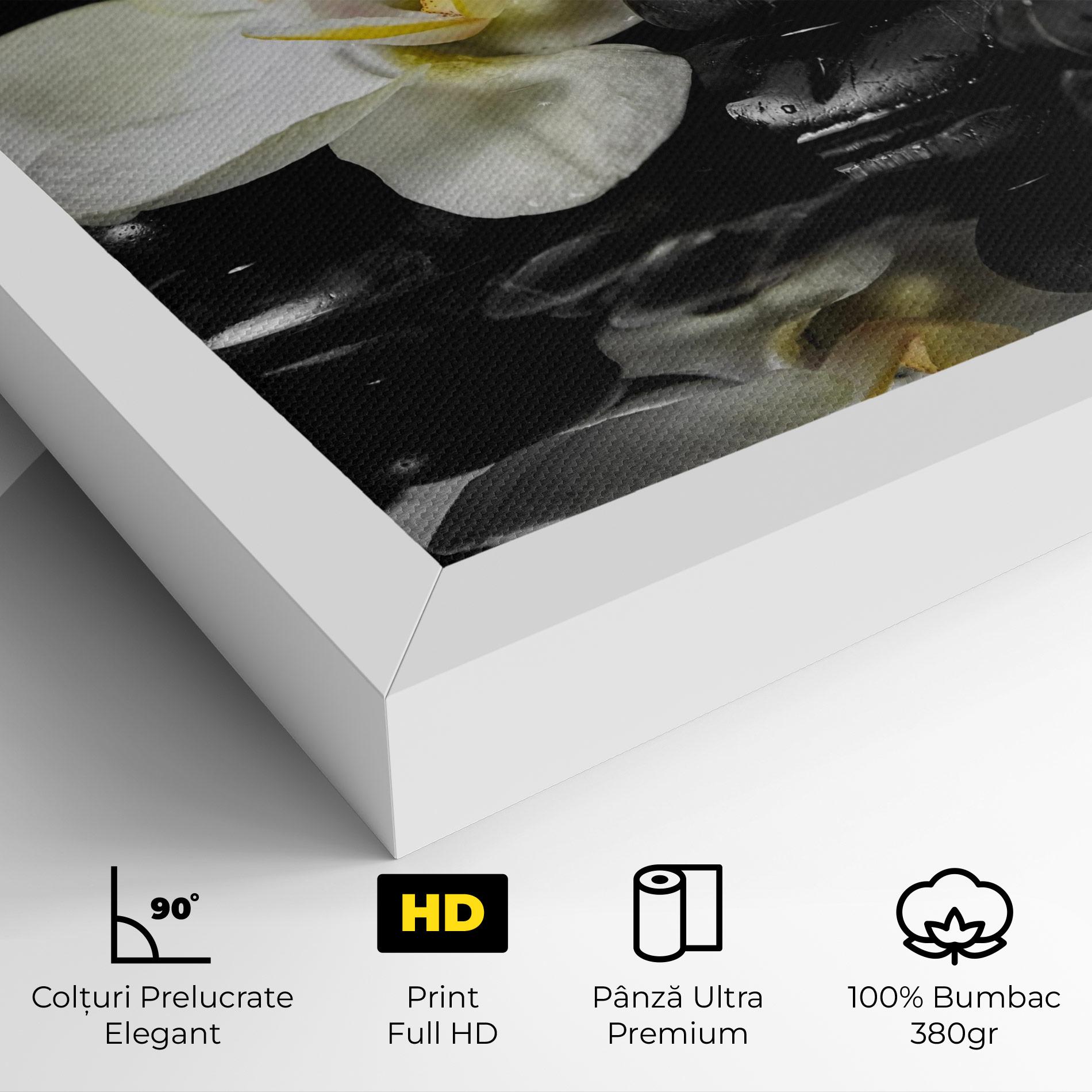 Tablou Canvas White Spa Flower mockup 4