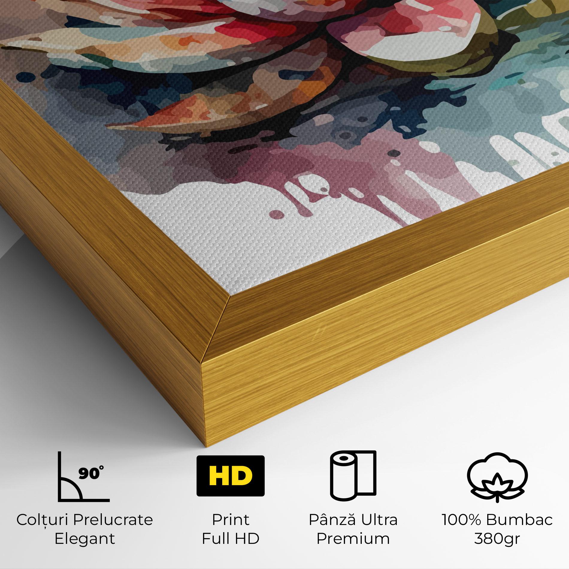 Tablou Canvas Colorful Lotus Art mockup 4