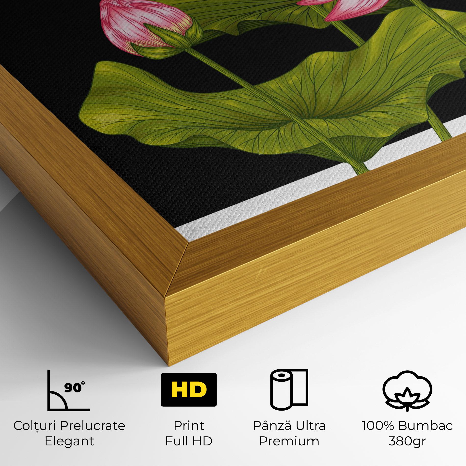 Tablou Canvas Feng Shui Flower mockup 4