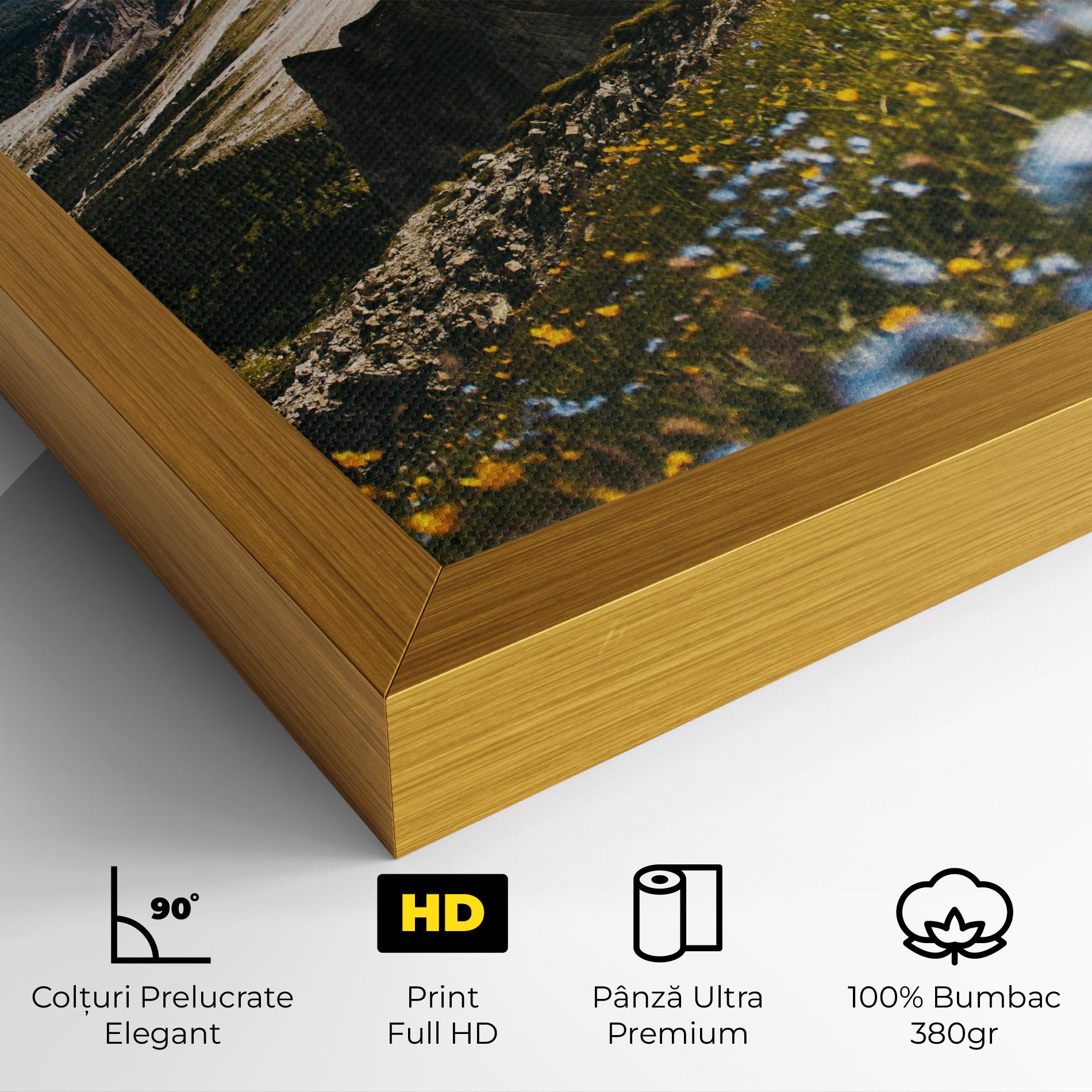 Tablou Canvas Foggy Mountain View mockup 4