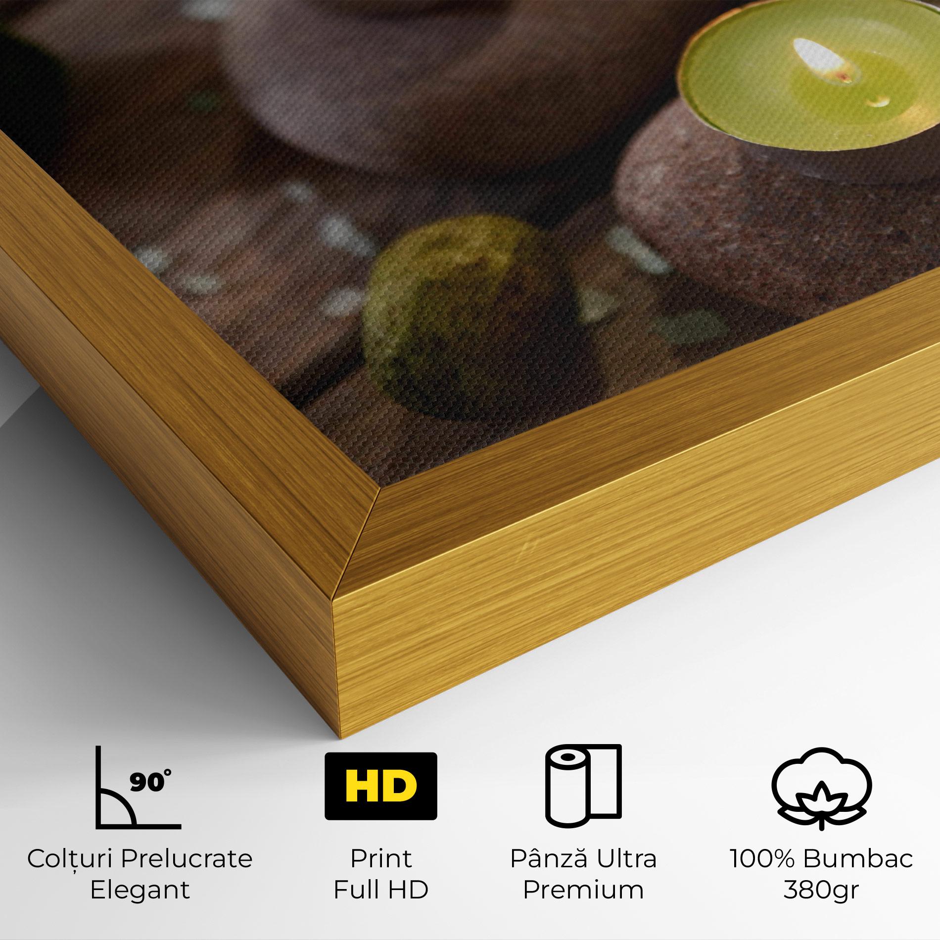 Tablou Canvas Green Candles Spa mockup 4
